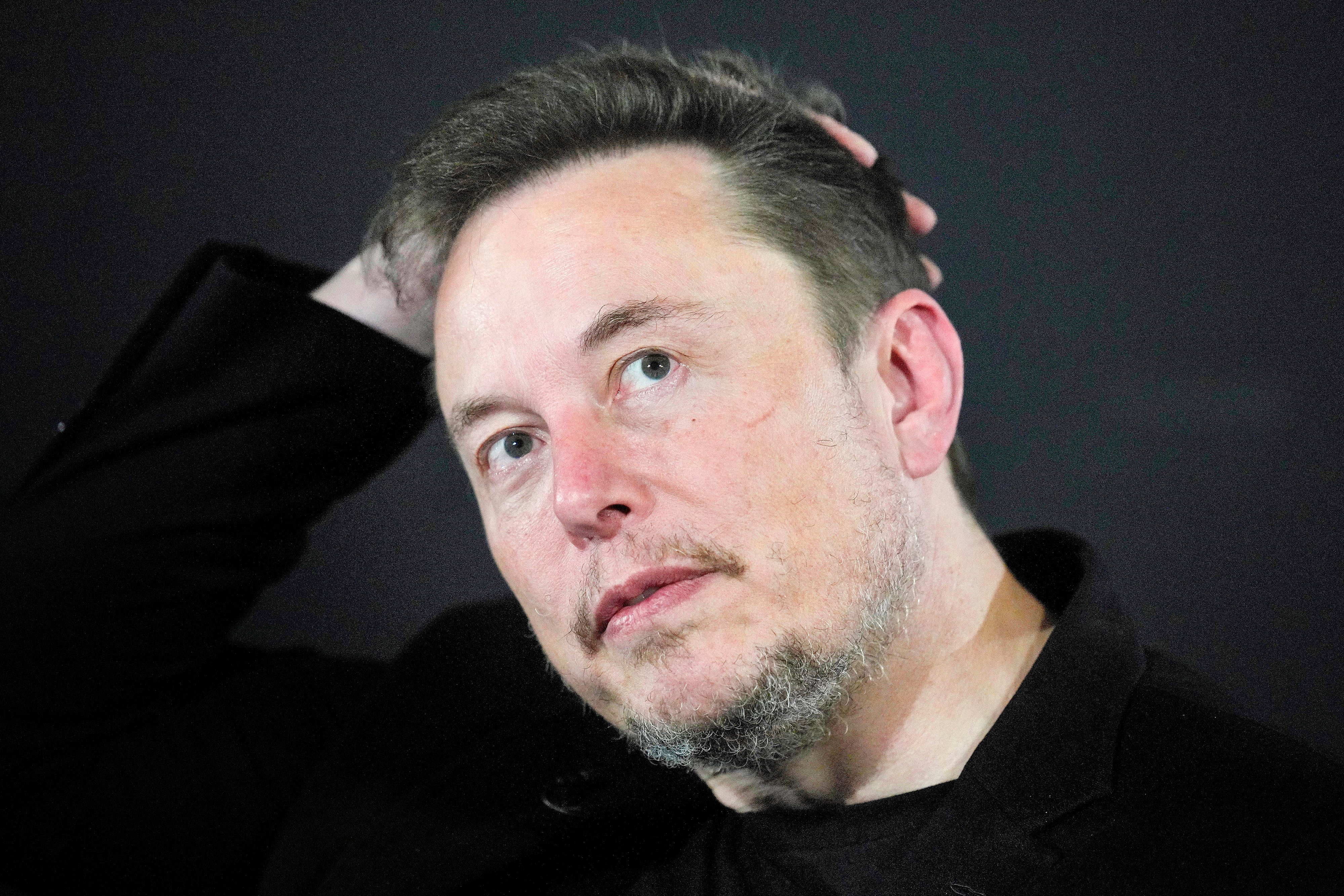 Elon Musk appears at an event in London in November 2023. Photo: AP