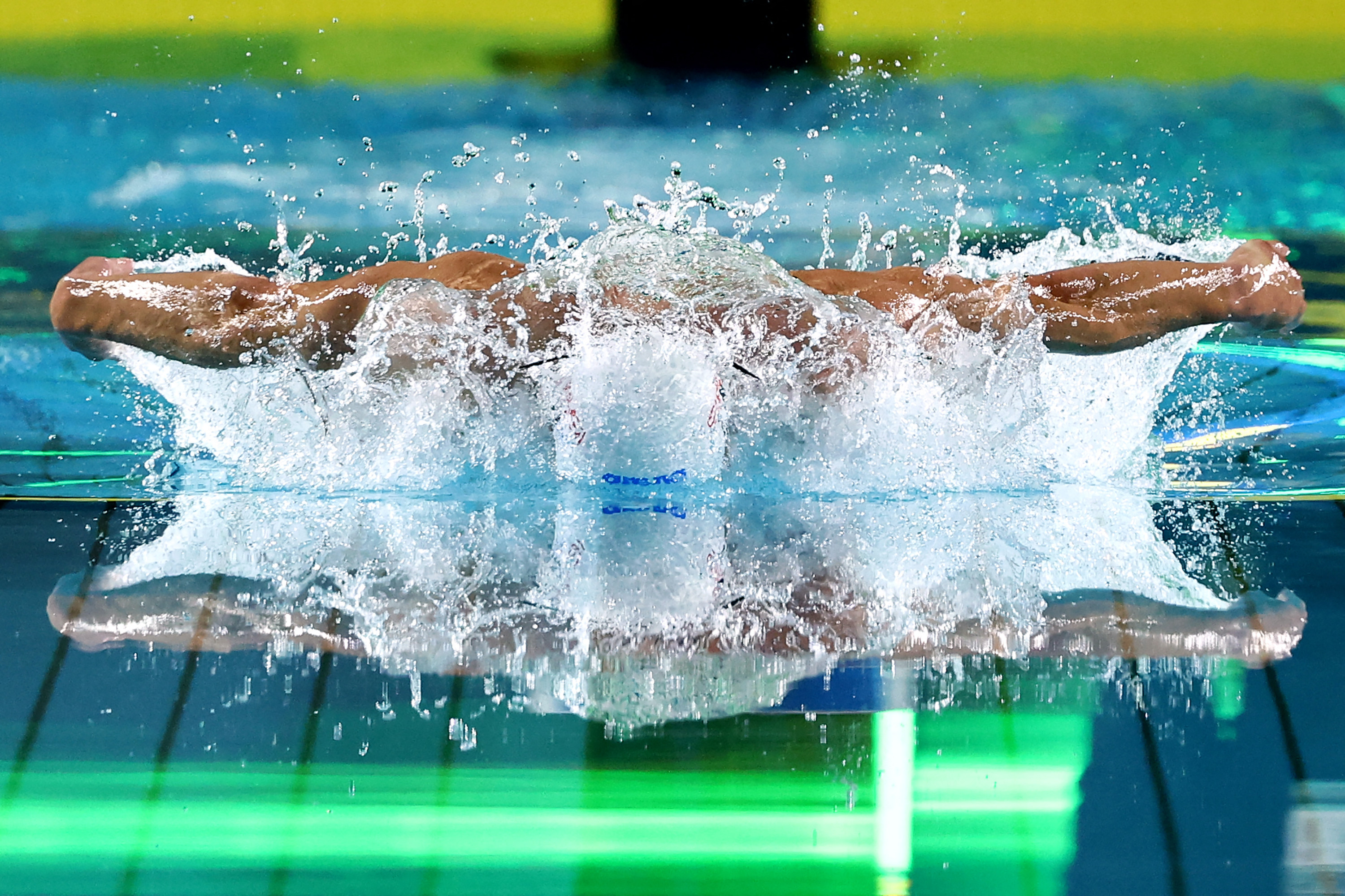 Australia’s Matthew Temple competes in the men’s 100m butterfly heats during the Australian Swimming Trials at the Brisbane Aquatic Centre. Photo: AFP