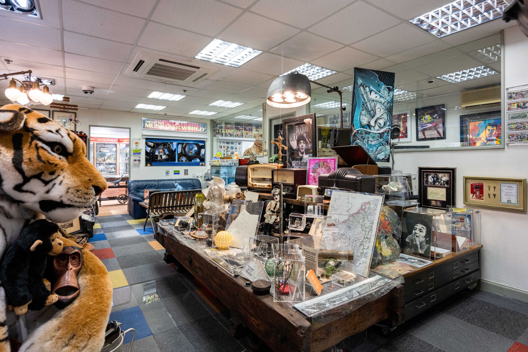 A view of The Little Museum of the World, “the highest density of meaningful objects in the world”. Photo: Eugene Chan