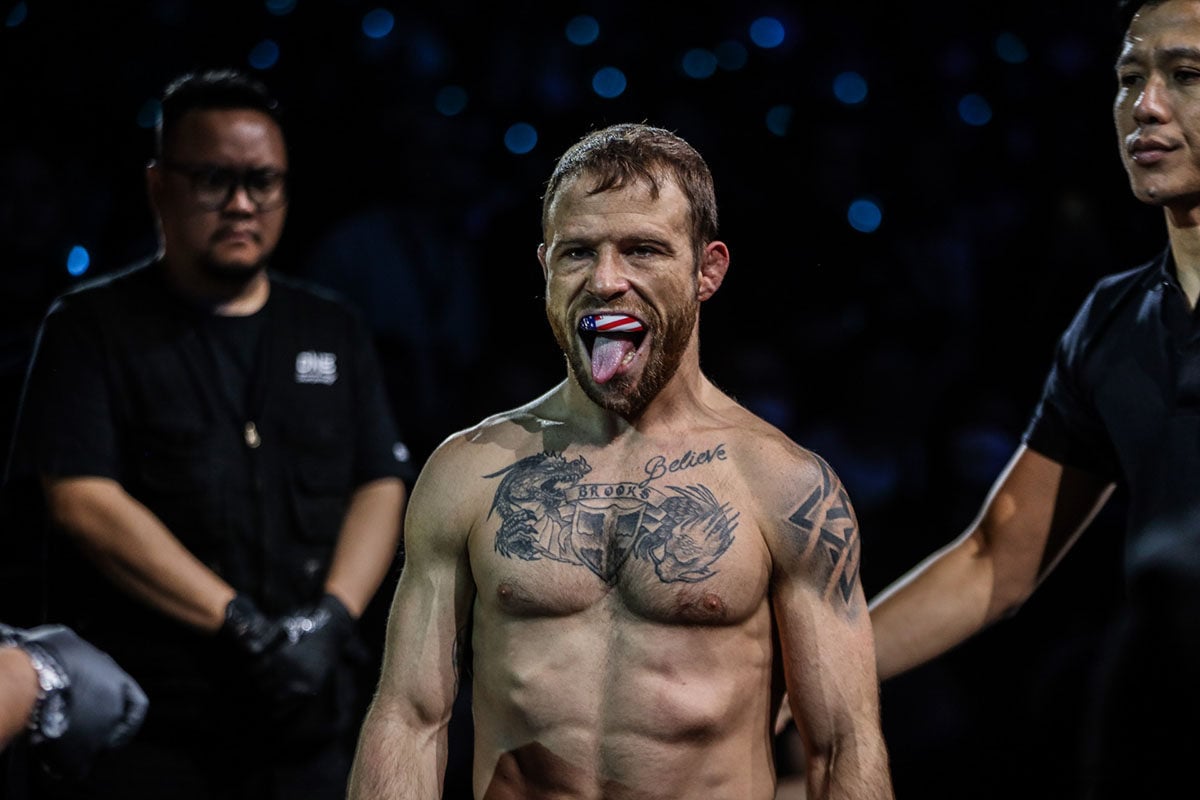 Jarred Brooks is looking to repair his damage reputation after being disqualified at ONE 166 for an illegal suplex. Photo: ONE Championship