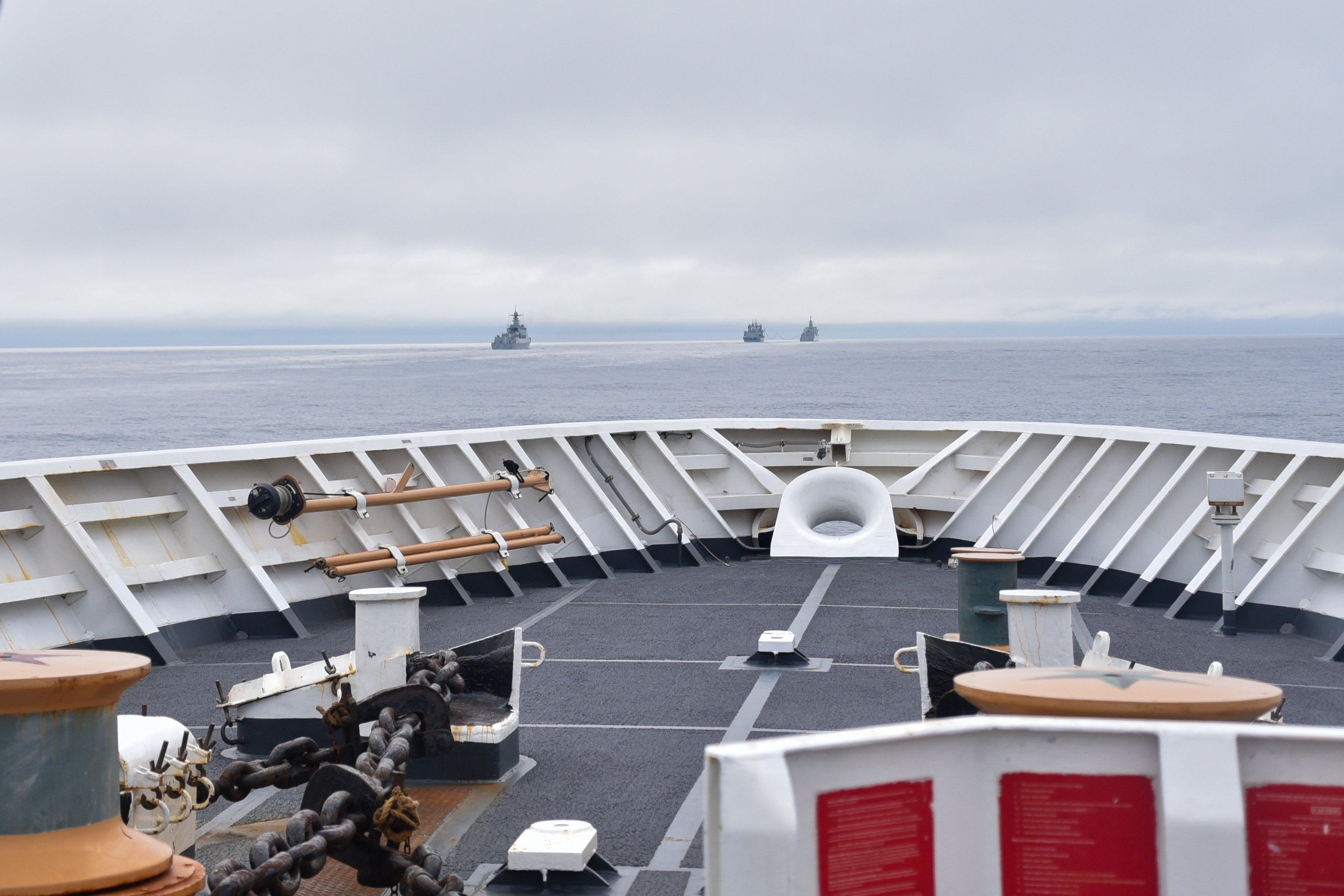 Chinese warships spotted by a the US coastguard in the waters off Alaska were on “freedom of navigation” operations. Photo: United States Coast Guard