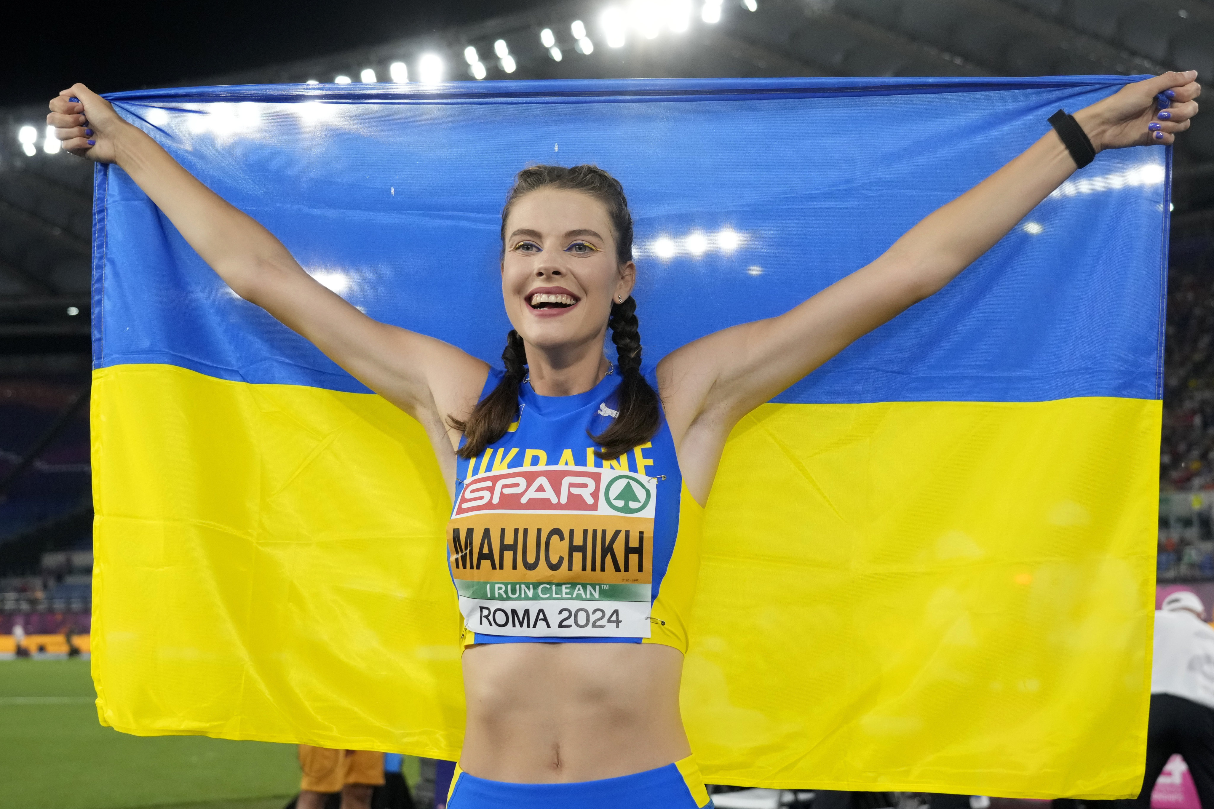 Yaroslava Mahuchikh is among the medal hopefuls representing war-torn Ukraine at the Paris Olympics. Photo: AP