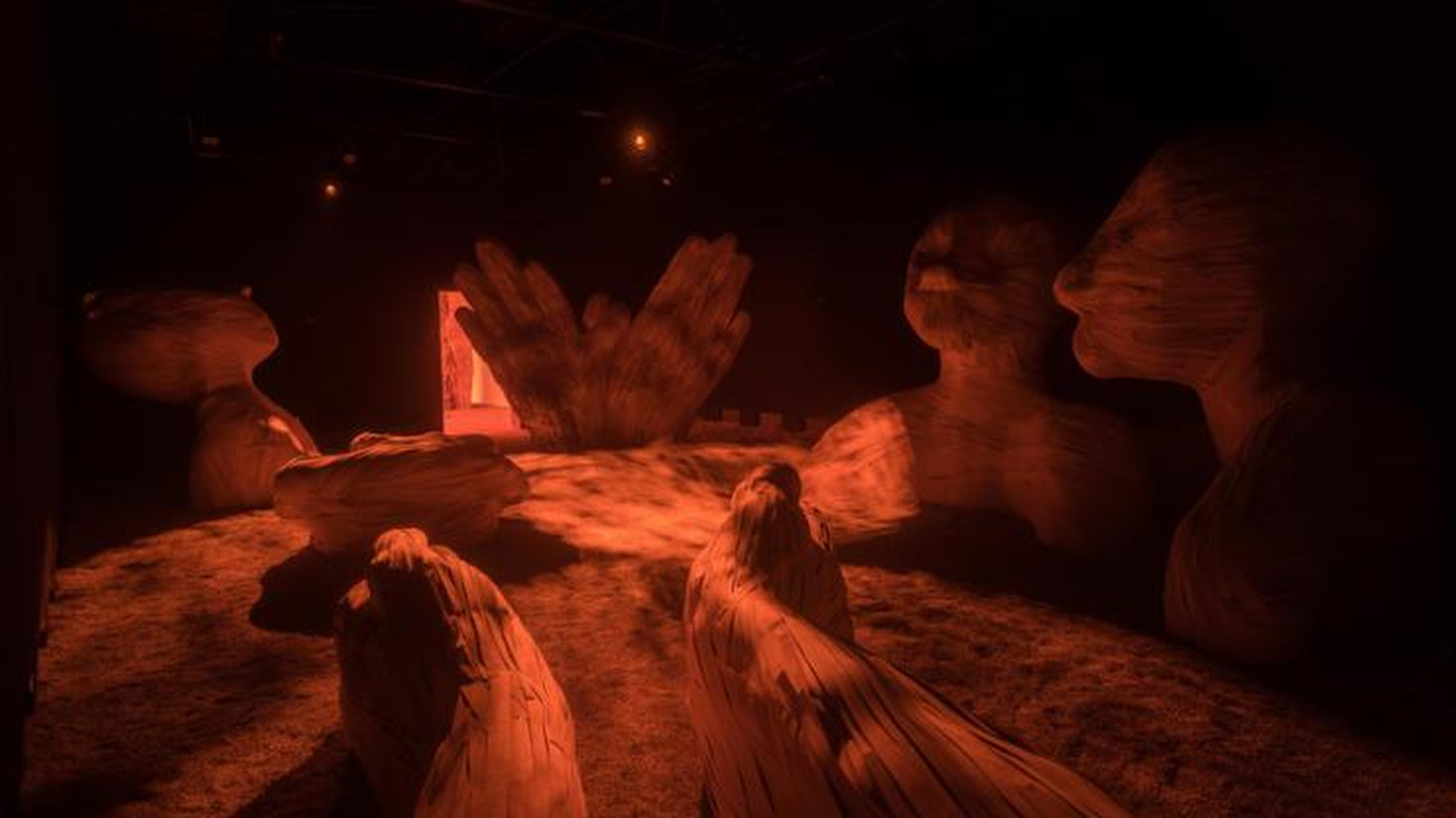 Latifa Echakhch’s installation The Concert in the Swiss Pavilion at the 2022 Venice Art Biennale, photographed by Samuele Cherubini. Photo: Courtesy of the artist
