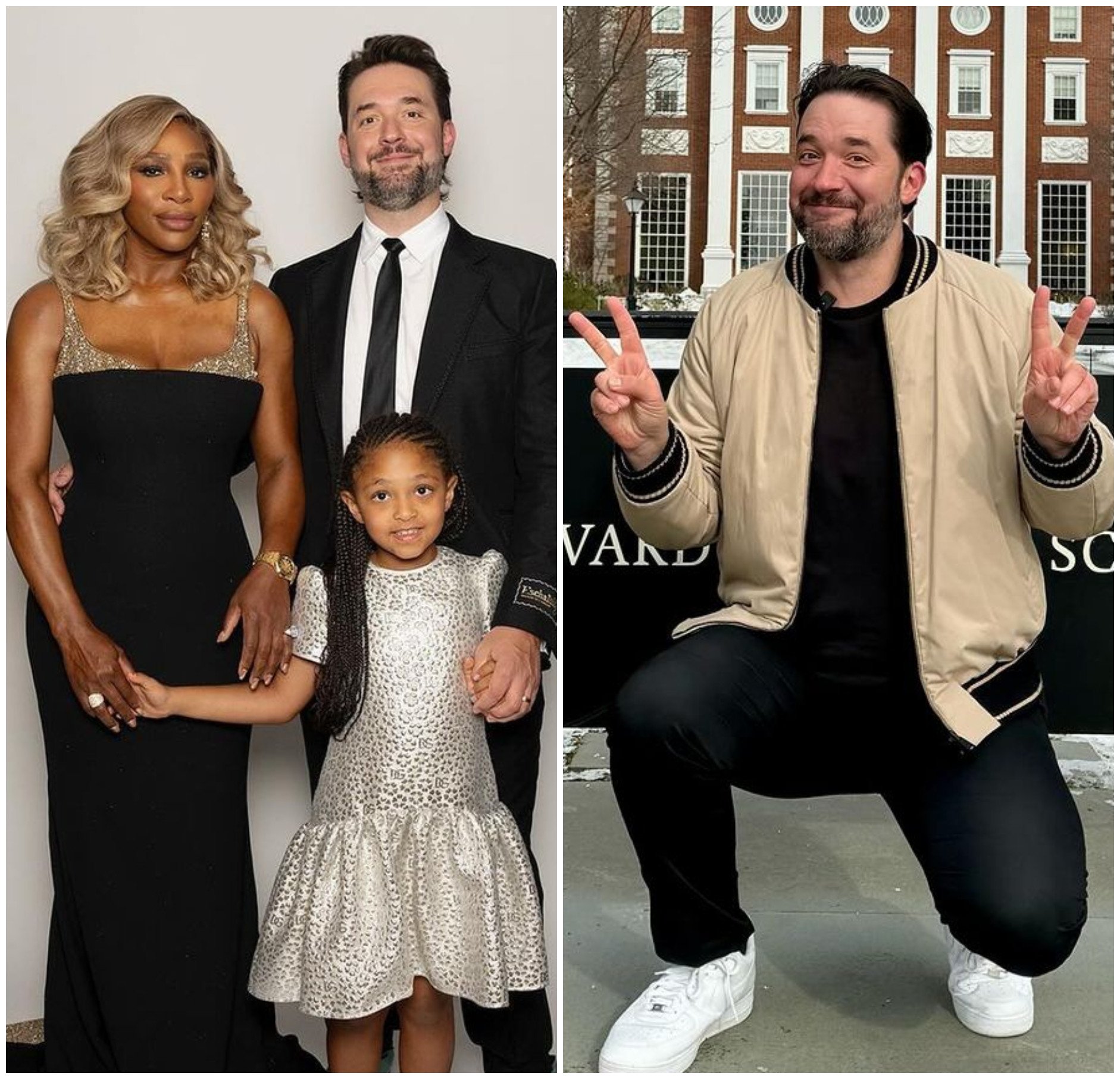 Alexis Ohanian supports women’s sports and is a Jehovah’s Witness like his tennis star wife. Photos: @alexisohanian/Instagram