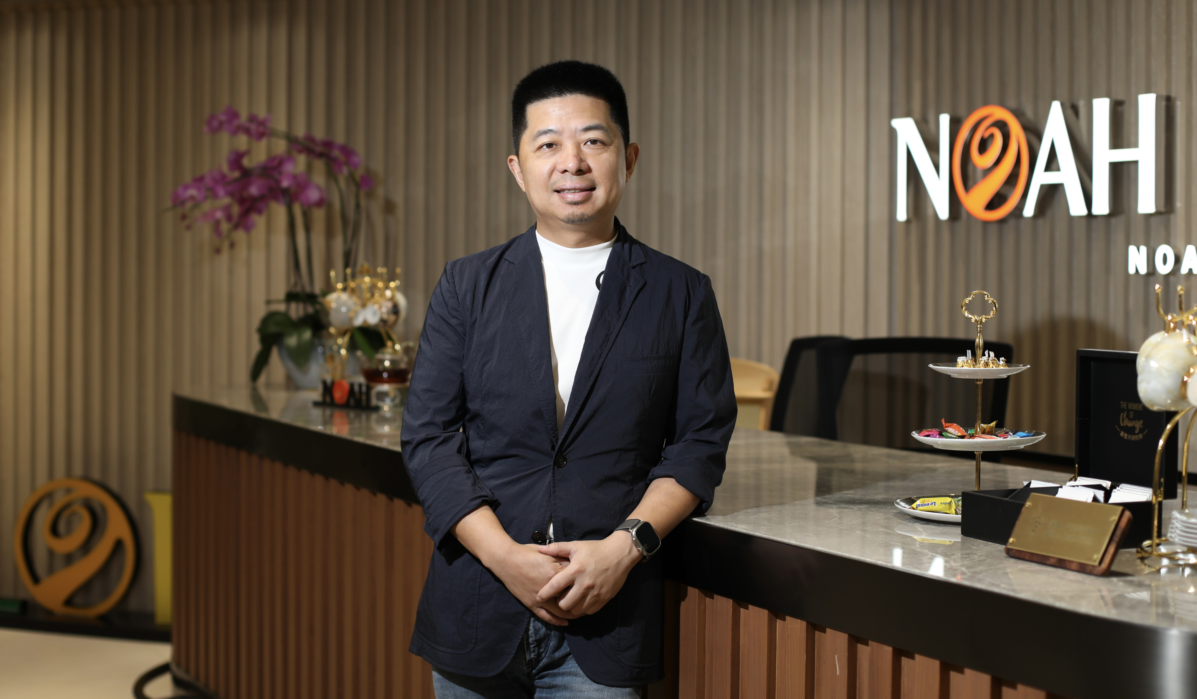 Noah Holdings CFO Grant Pan Qing at the company’s Hong Kong office in Causeway Bay. Photo: Xiaomei Chen