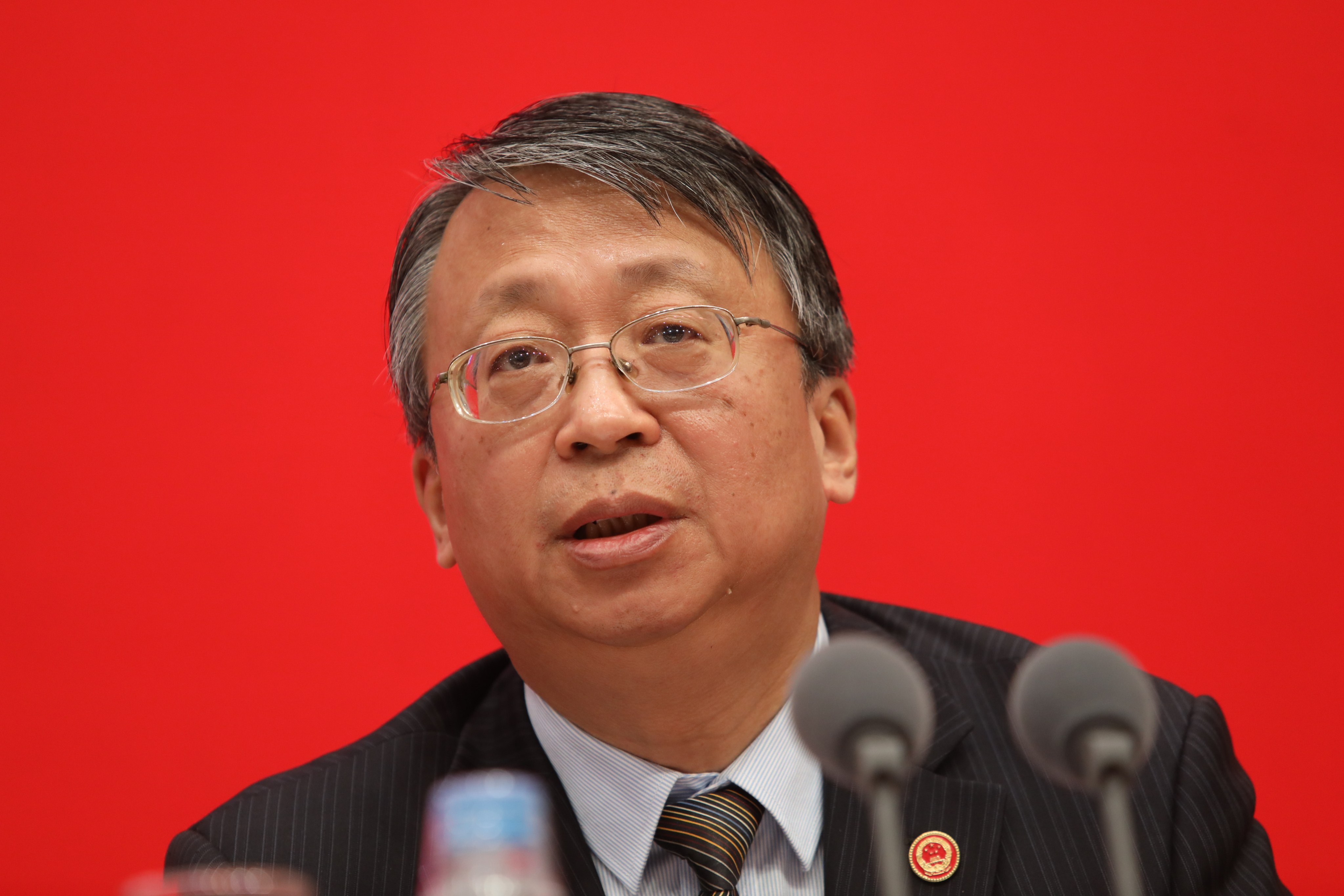 Communist Party Central Committee member Shen Chunyao says enacting the cross-border bribery law is among the “important legislative tasks” outlined in a soon-to-be-released document following this week’s third plenum. Photo: Simon Song