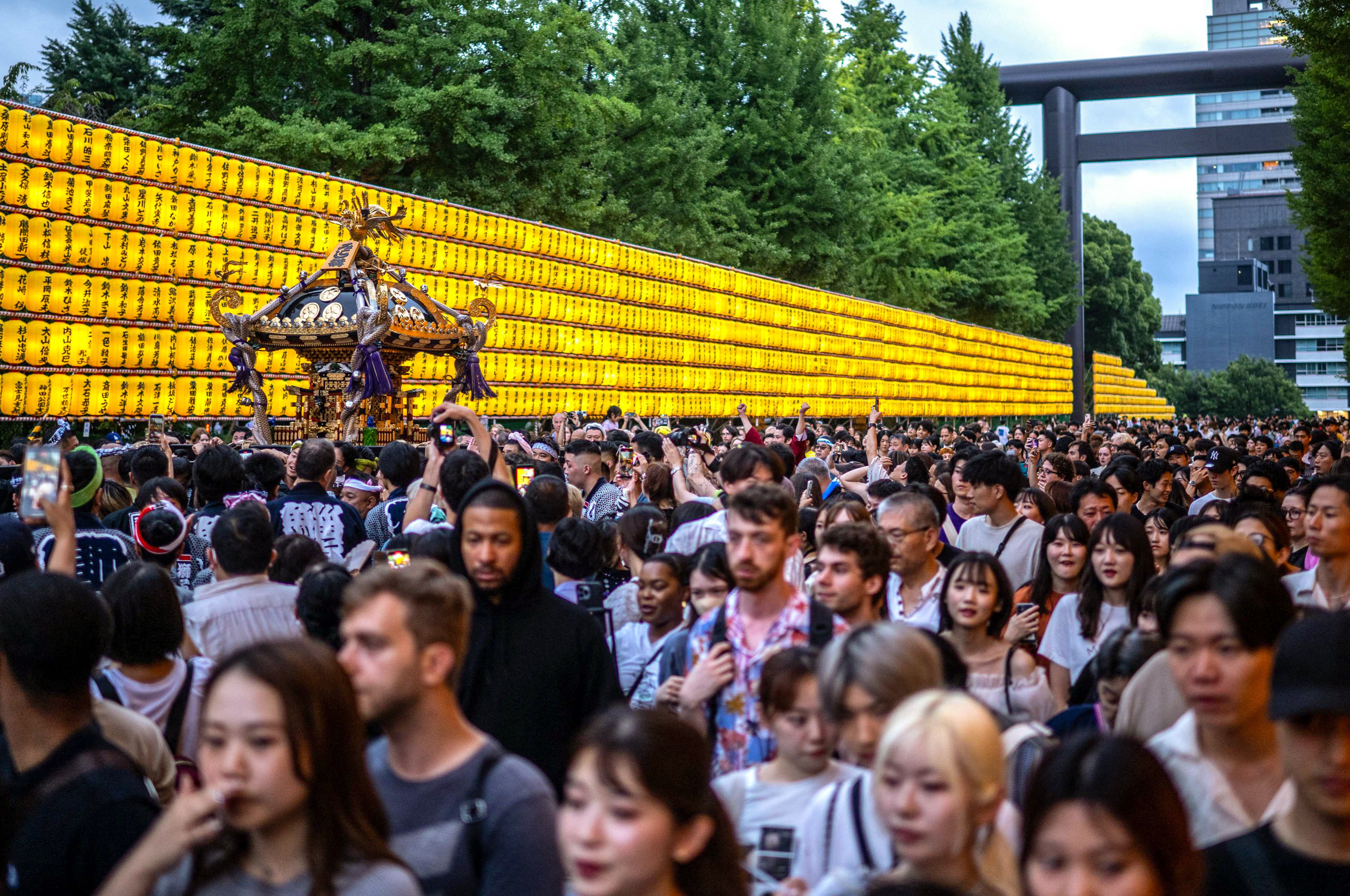 International visitors throng Mitama Matsuri, one of Tokyo’s largest summer events. Photo: AFP