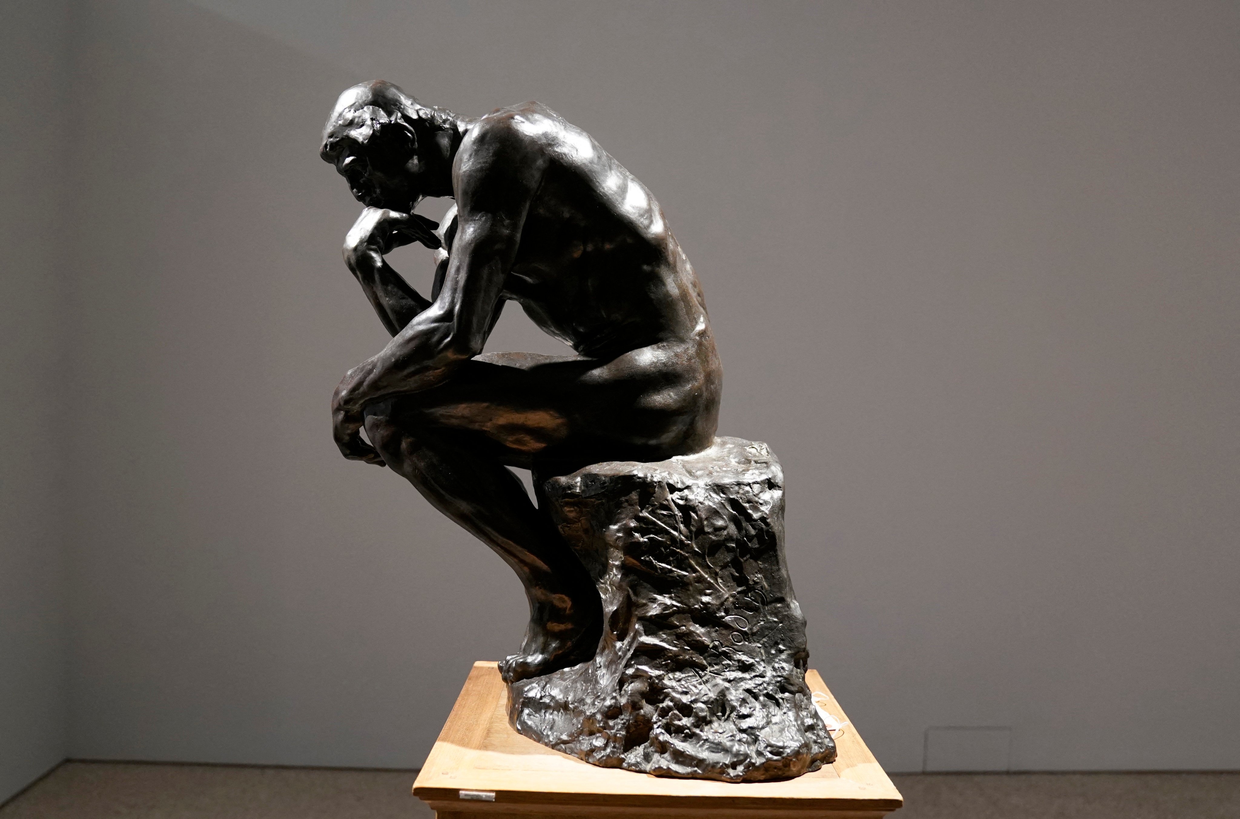 The sculpture The Thinker by Auguste Rodin, a plaster version of which will grace Shanghai’s Centre d’Art Rodin when it opens. It featured as part of touring exhibition in New York curated by Alberto Pinto. Photo: AFP