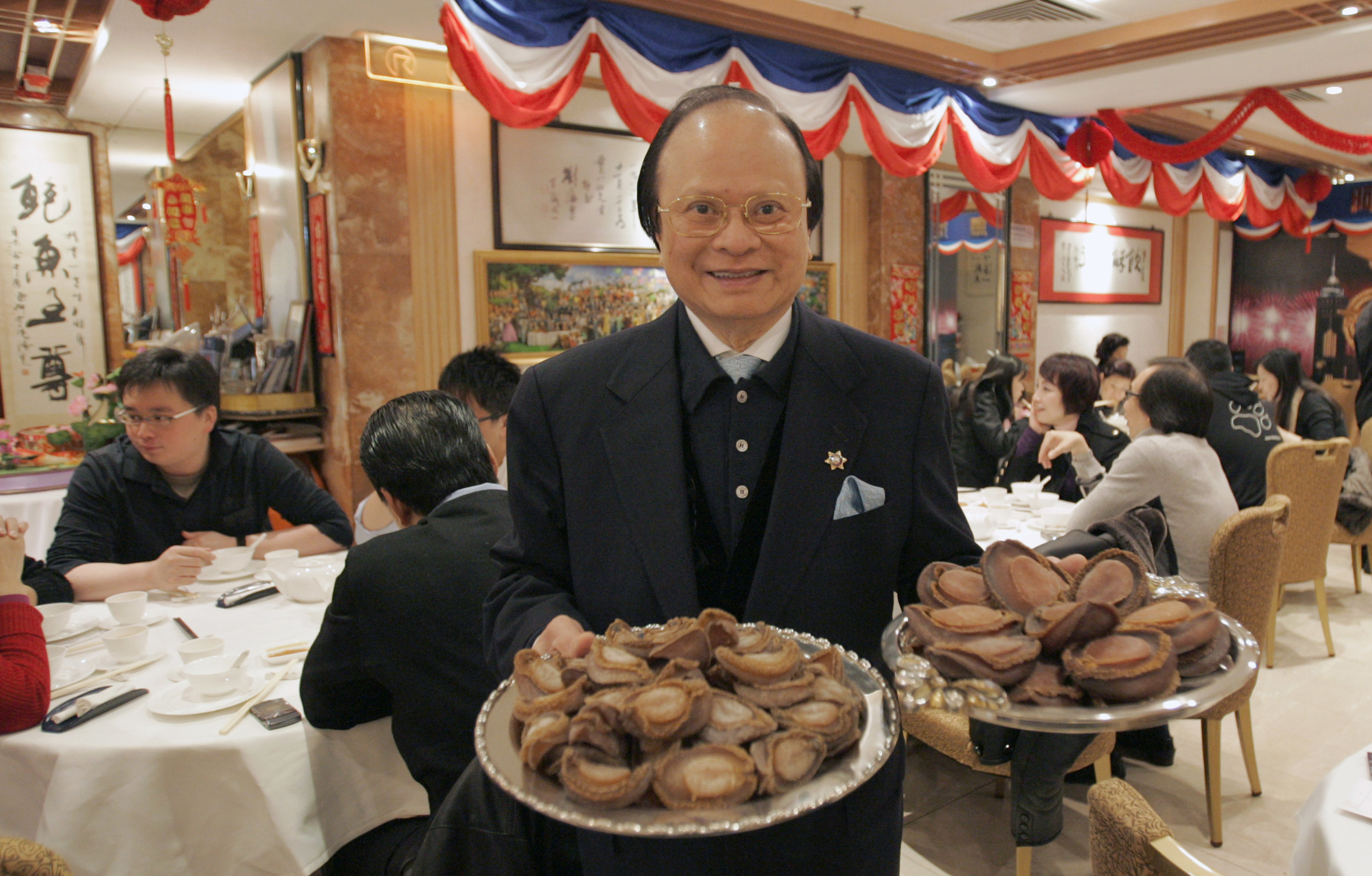 Adam Wong studied under Hong Kong’s “abalone king” Yeung Koon-yat (above) for decades, and continues the chef’s legacy at Forum Restaurant by cooking his mentor’s signature dishes. Photo: Corbis via Getty Images