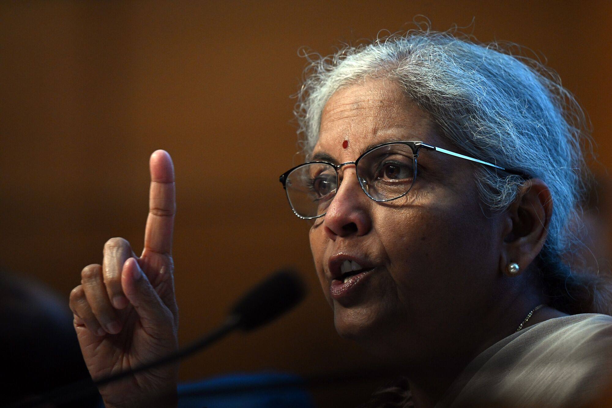 Nirmala Sitharaman, India’s finance minister is open to the idea of more investment from China flowing into the country. Photo: Bloomberg
