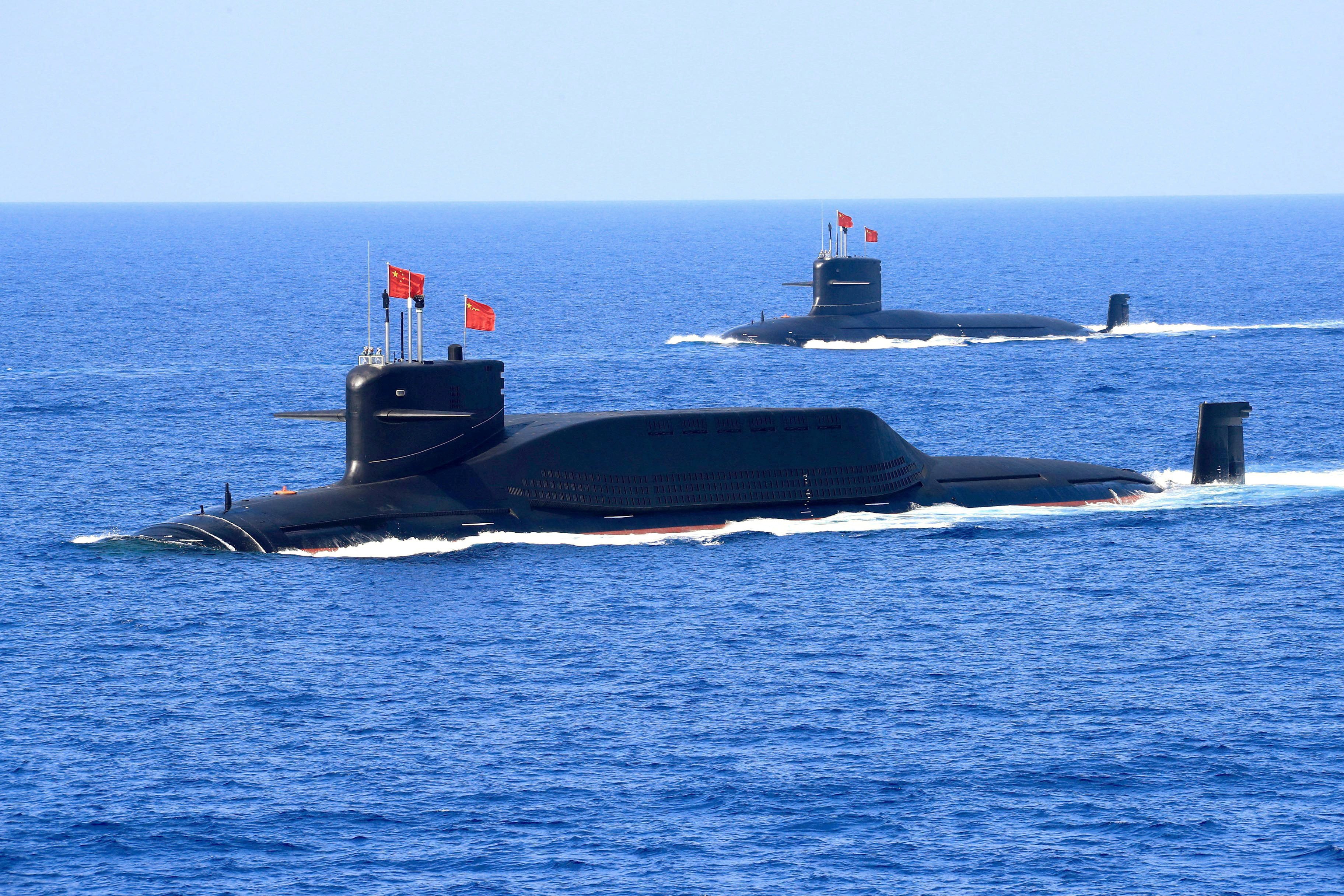 A nuclear-powered ballistic missile submarine of the Chinese Navy patrols the South China Sea. China has rapidly expanded its nuclear arsenal as part of boosting “strategic deterrence”. Photo: Reuters