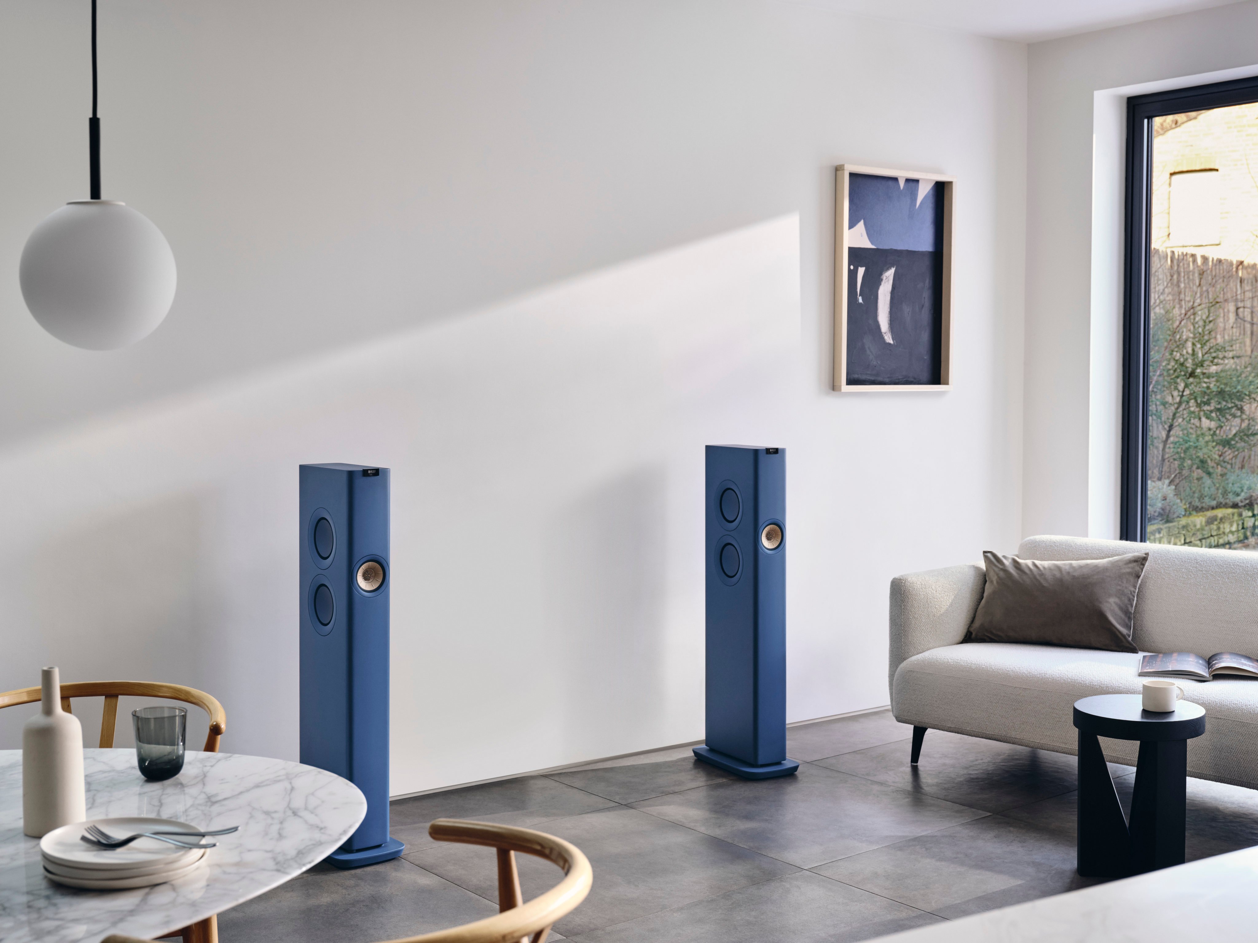 AI and wireless technology are together taking seamless integration and control of smart home platforms, from vacuums and fans to entertainment solutions like these Kef LS60 Wireless Royal Blue speakers. Photos: Handout