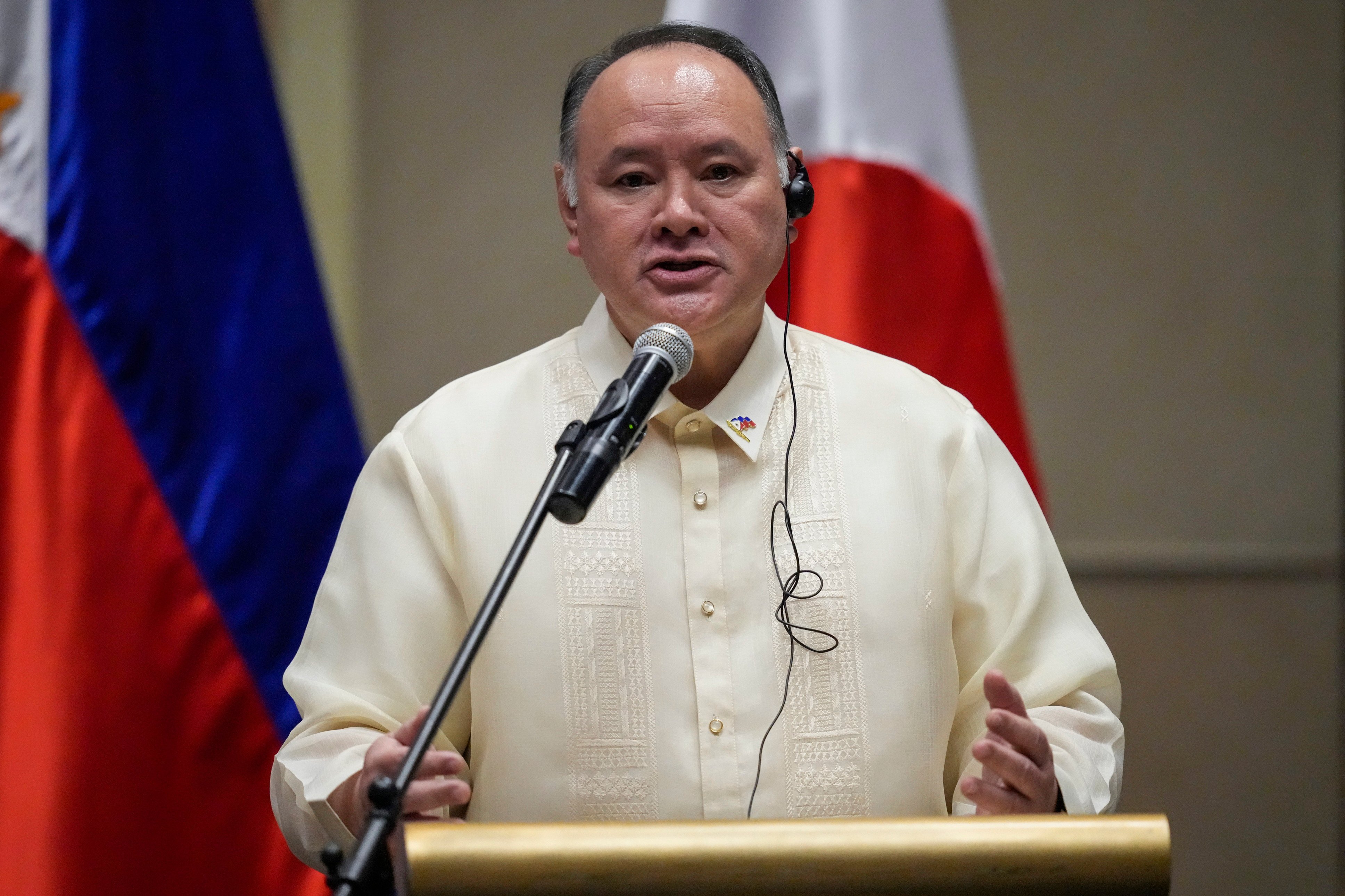 Philippines’ Defense Secretary Gilberto Teodoro Jnr will sign a new defence pact with Singapore on Wednesday. Photo: AP