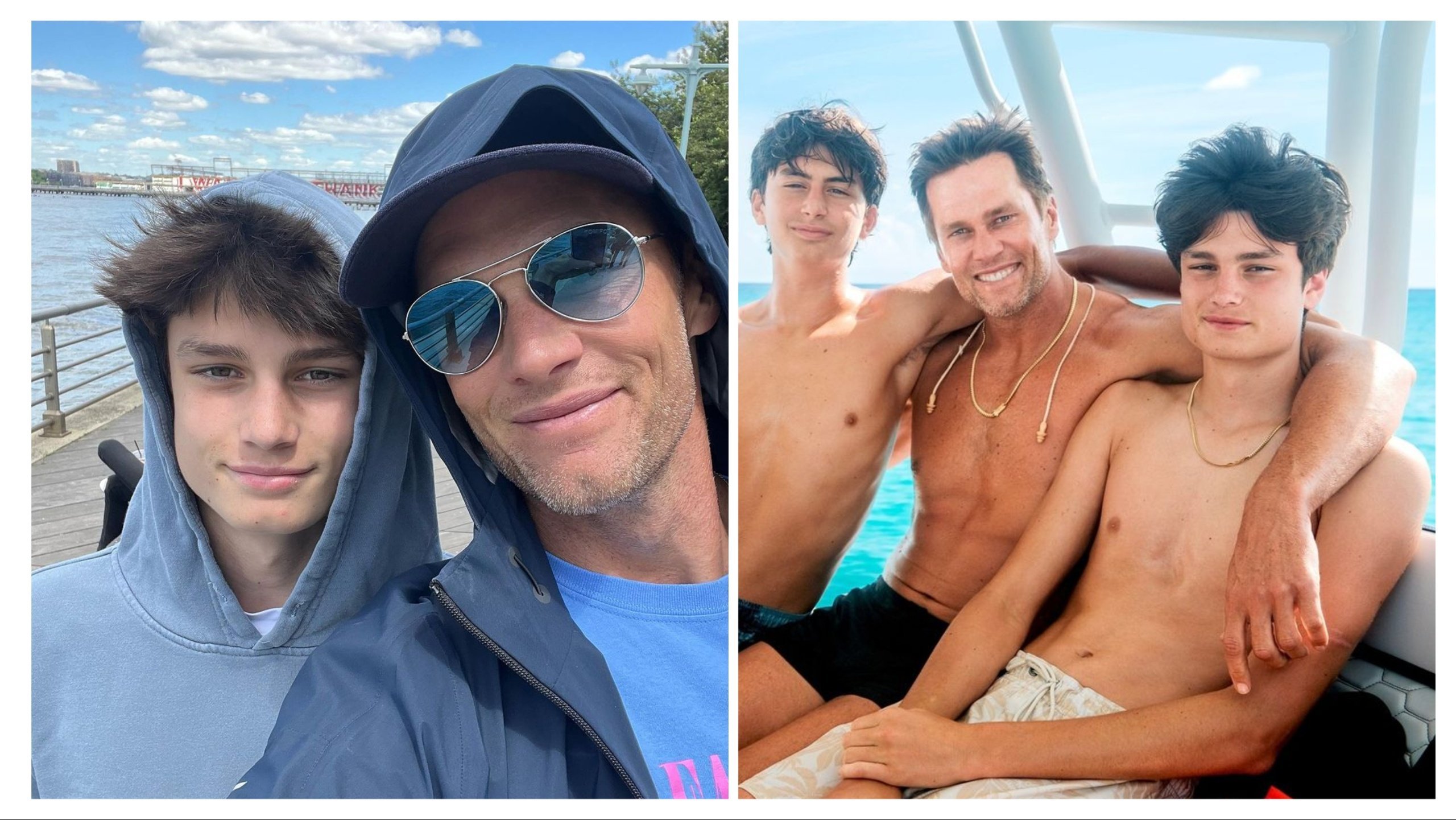 Here’s what you need to know about Tom Brady’s son, Jack Moynahan. Photos: @tombrady/Instagram 