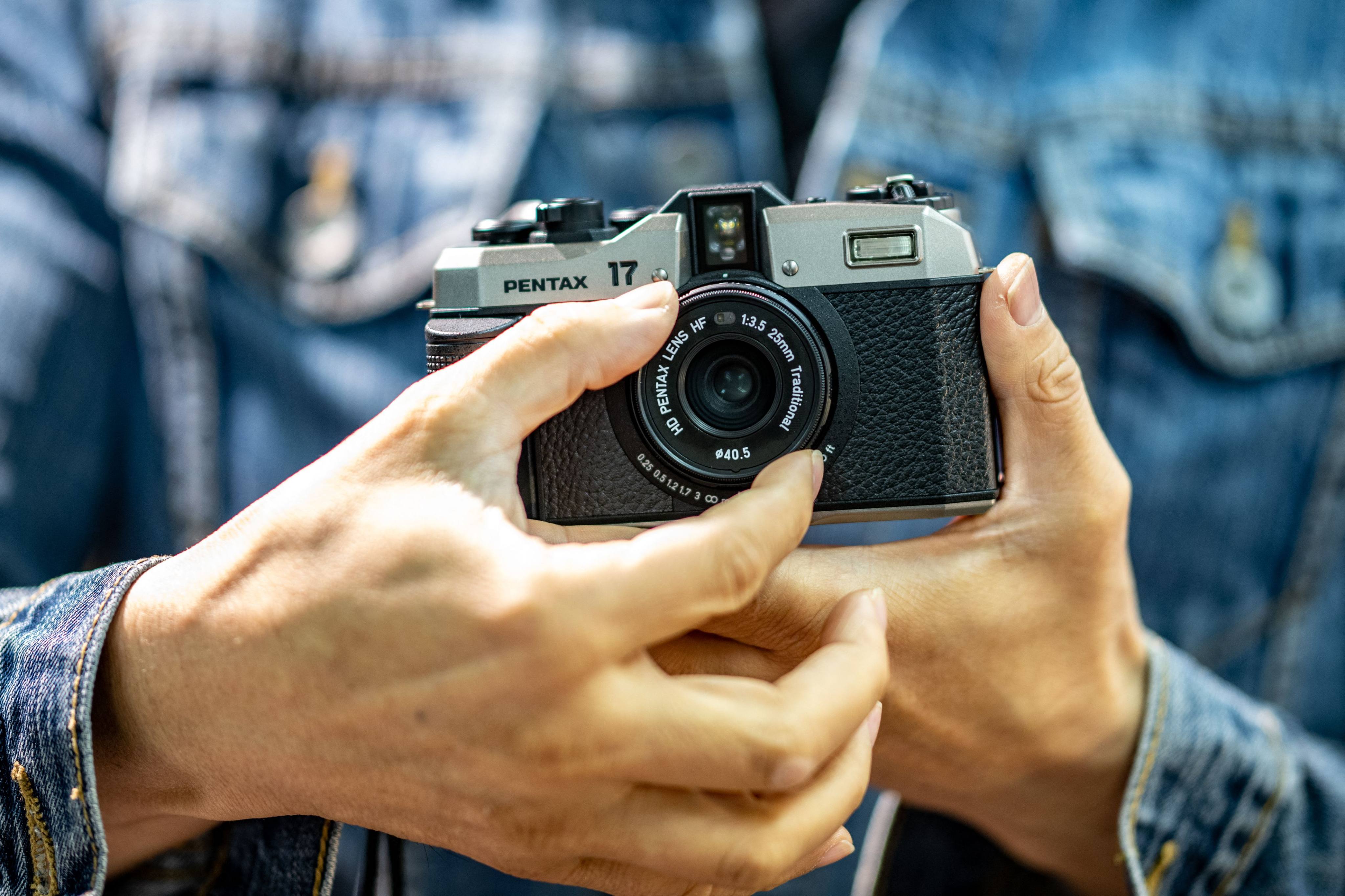 The Pentax 17 is the Japanese brand’s first analogue camera in two decades, and taps into a growing trend of young people taking old-fashioned photos for social media. Photo: AFP