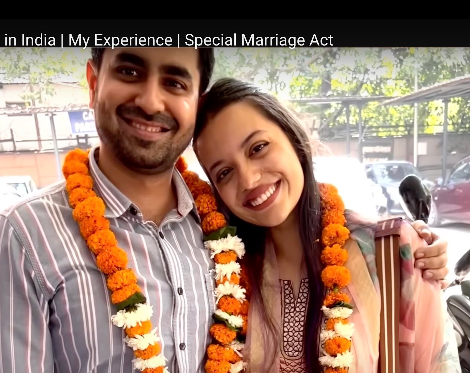 Satshya Anna Tharien, a Malayali Christian, married Akash Narang, a Punjabi Hindu, under India’s Special Marriage Act. Photo: YouTube/@SatshyaTharien