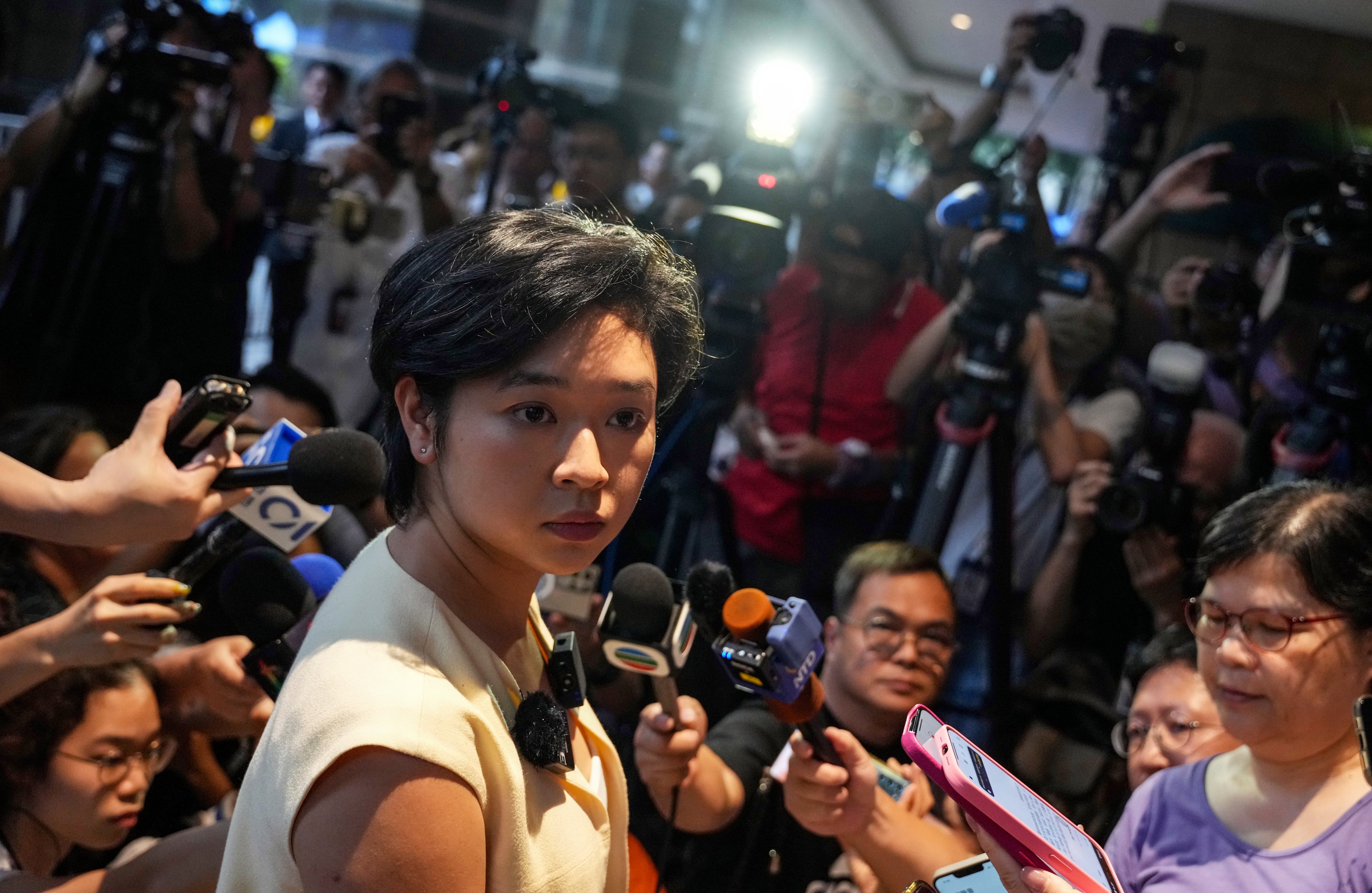 Selina Cheng was voted chairwoman of the Hong Kong Journalists Association during its 
election on June 22 and assumed office on July 1. Photo: Sam Tsang