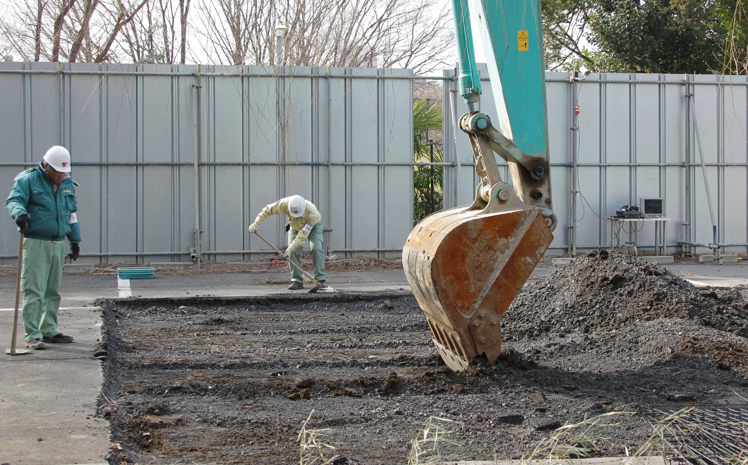 A dig in 2011 at the site of a former medical school in Tokyo linked to Unit 731. File photo: AP