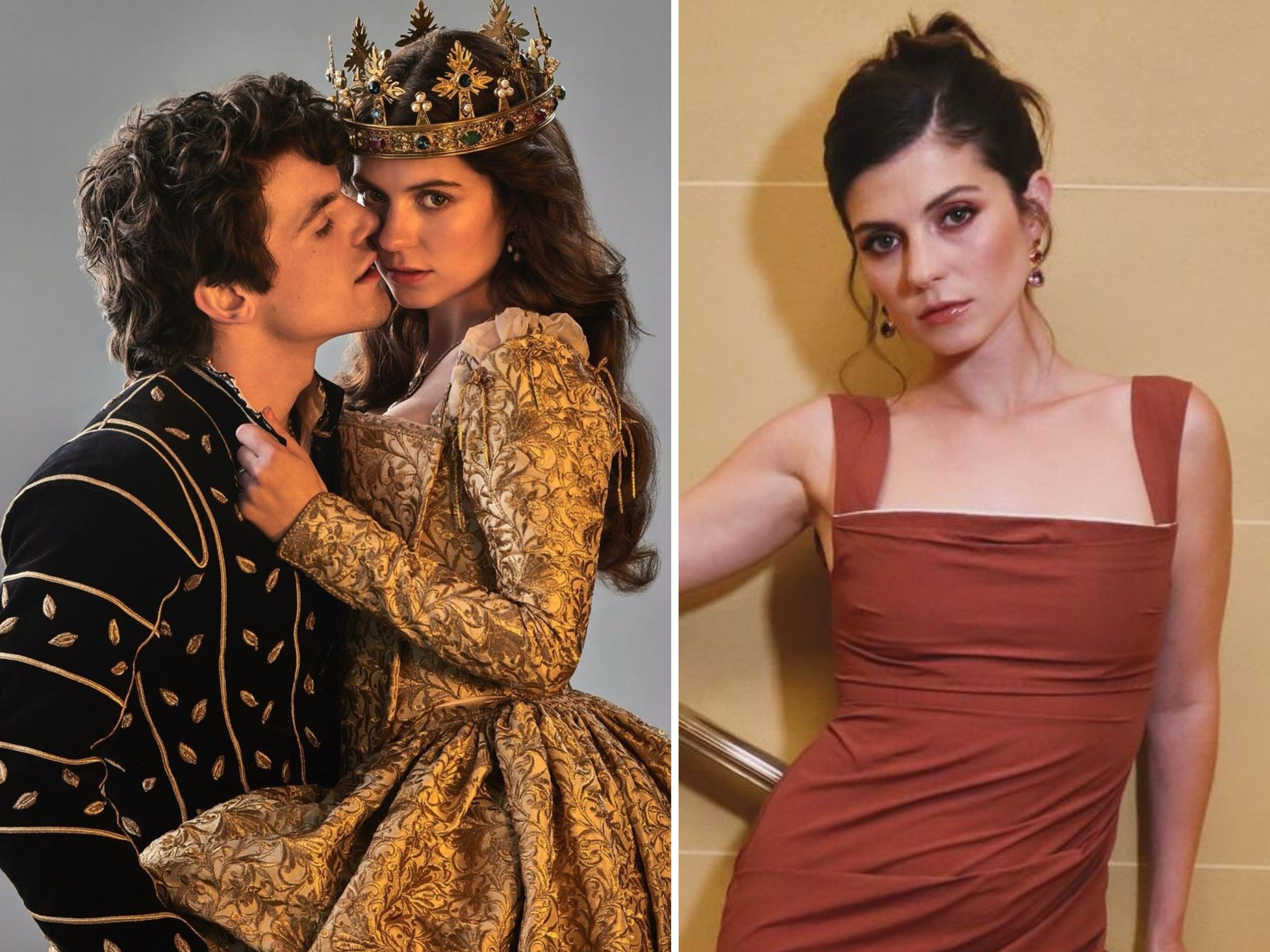 Edward Bluemel and Emily Bader play lovers in Amazon Prime’s historical fantasy drama, My Lady Jane. Photos: @primevideo,  @emily_bader/Instagram