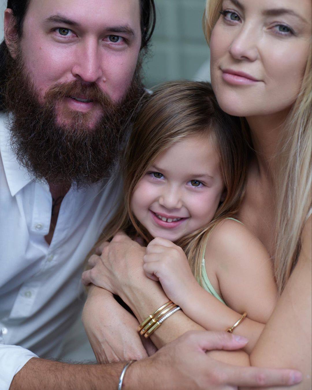 Danny Fujikawa, with his fiancé Kate Hudson and daughter Rani Rose. Photo: @katehudson/Instagram