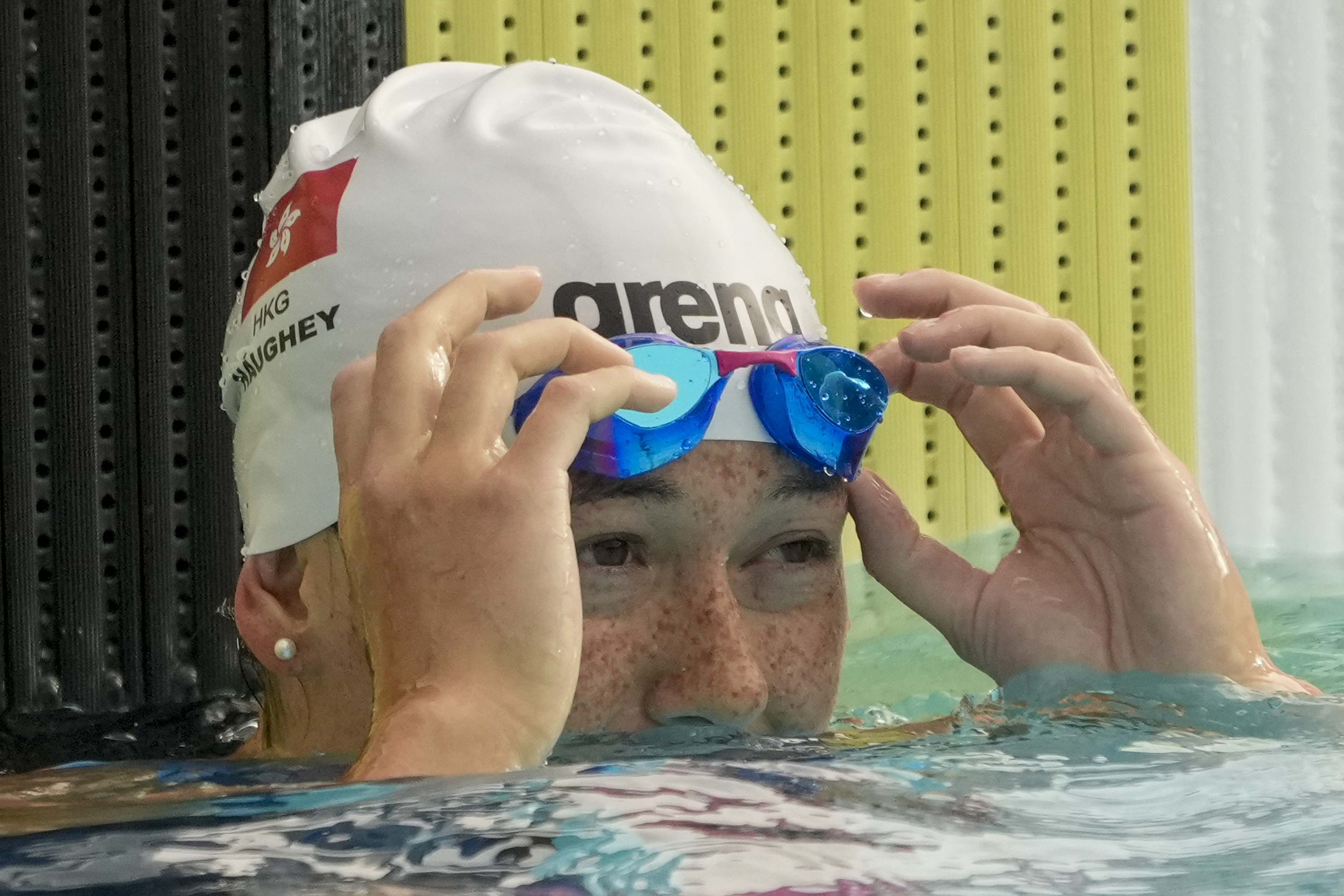 Siobhan Haughey is focused on her 200 metres freestyle, which starts on Sunday. Photo: AP