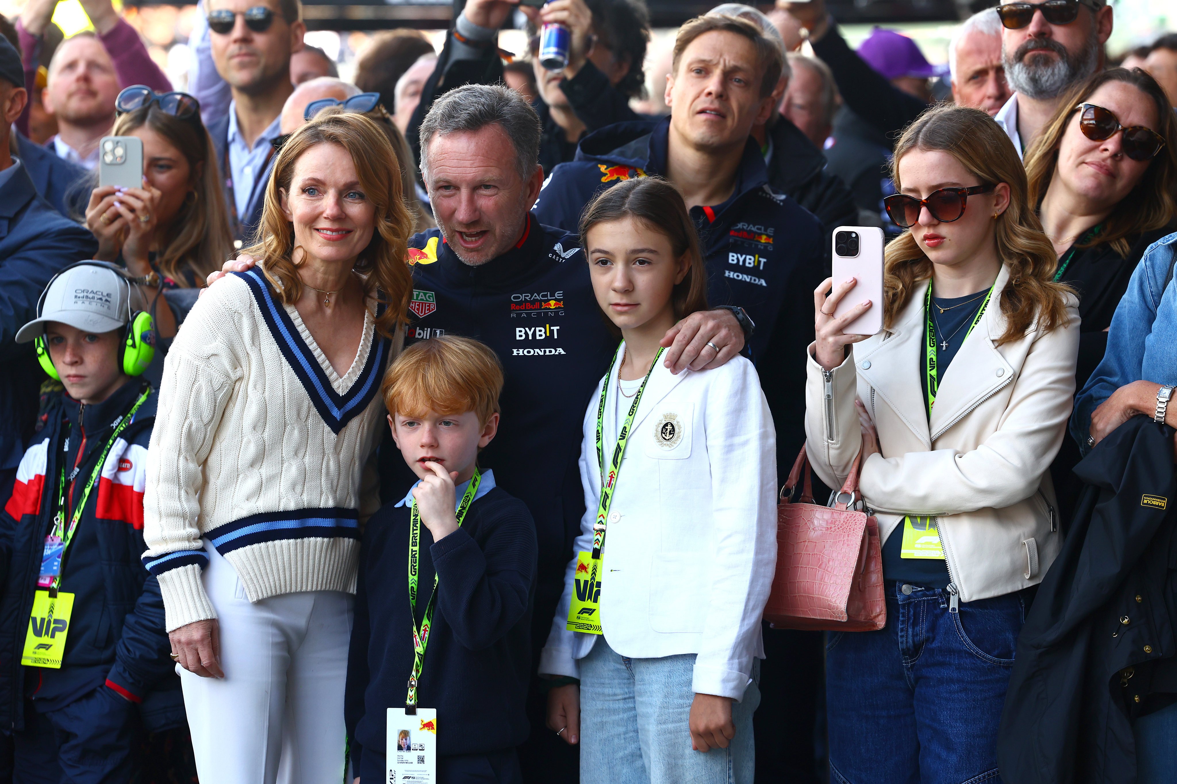 Who are Red Bull Formula One racing boss Christian Horner and ex-Spice Girl Geri Halliwell’s children, Montague, Olivia and Bluebell? Photo: Getty Images