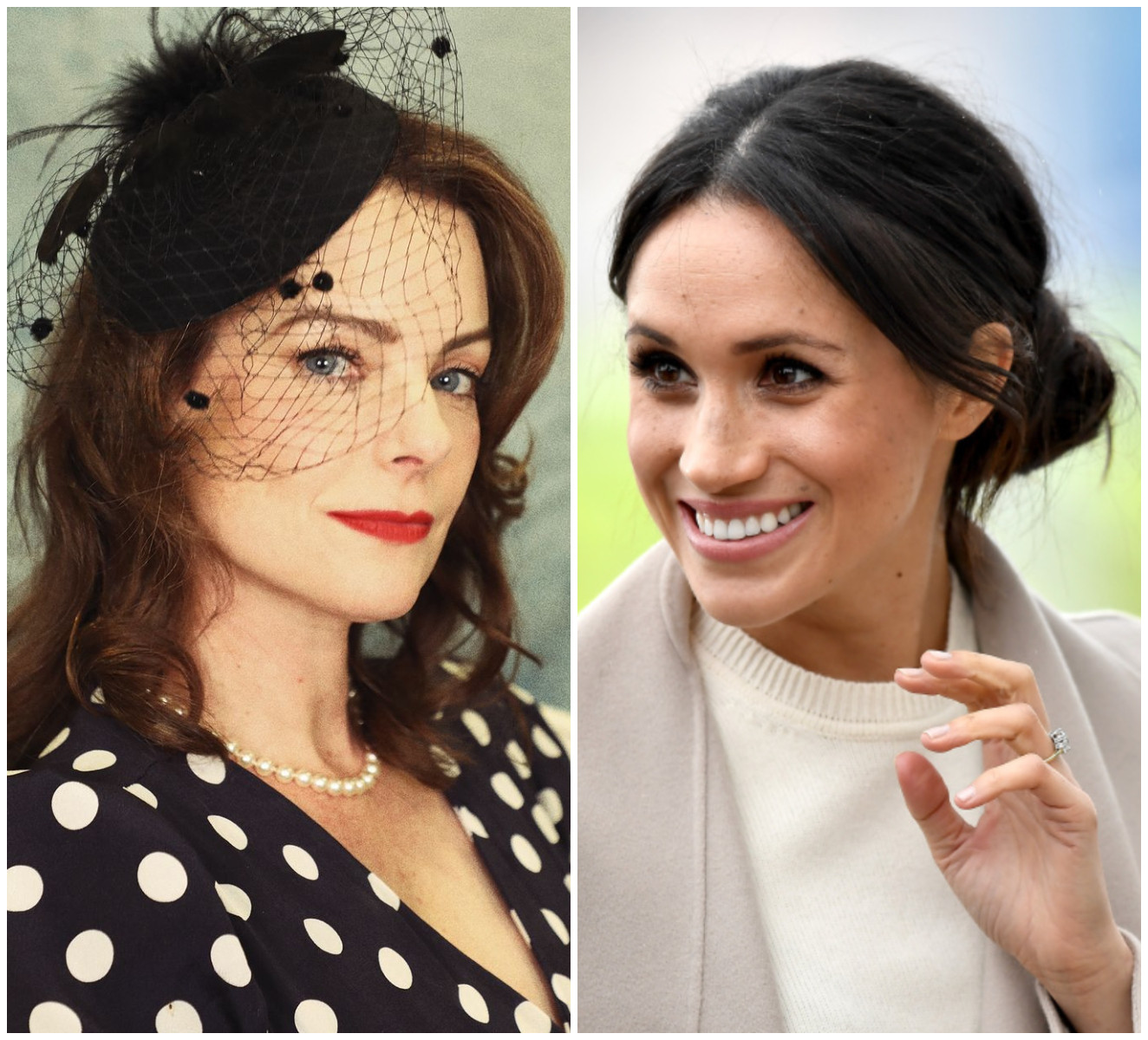 Kimberly Williams-Paisley appears to be friends with Meghan Markle. Photos: @kimberlywilliamspaisley/Instagram, Getty Images