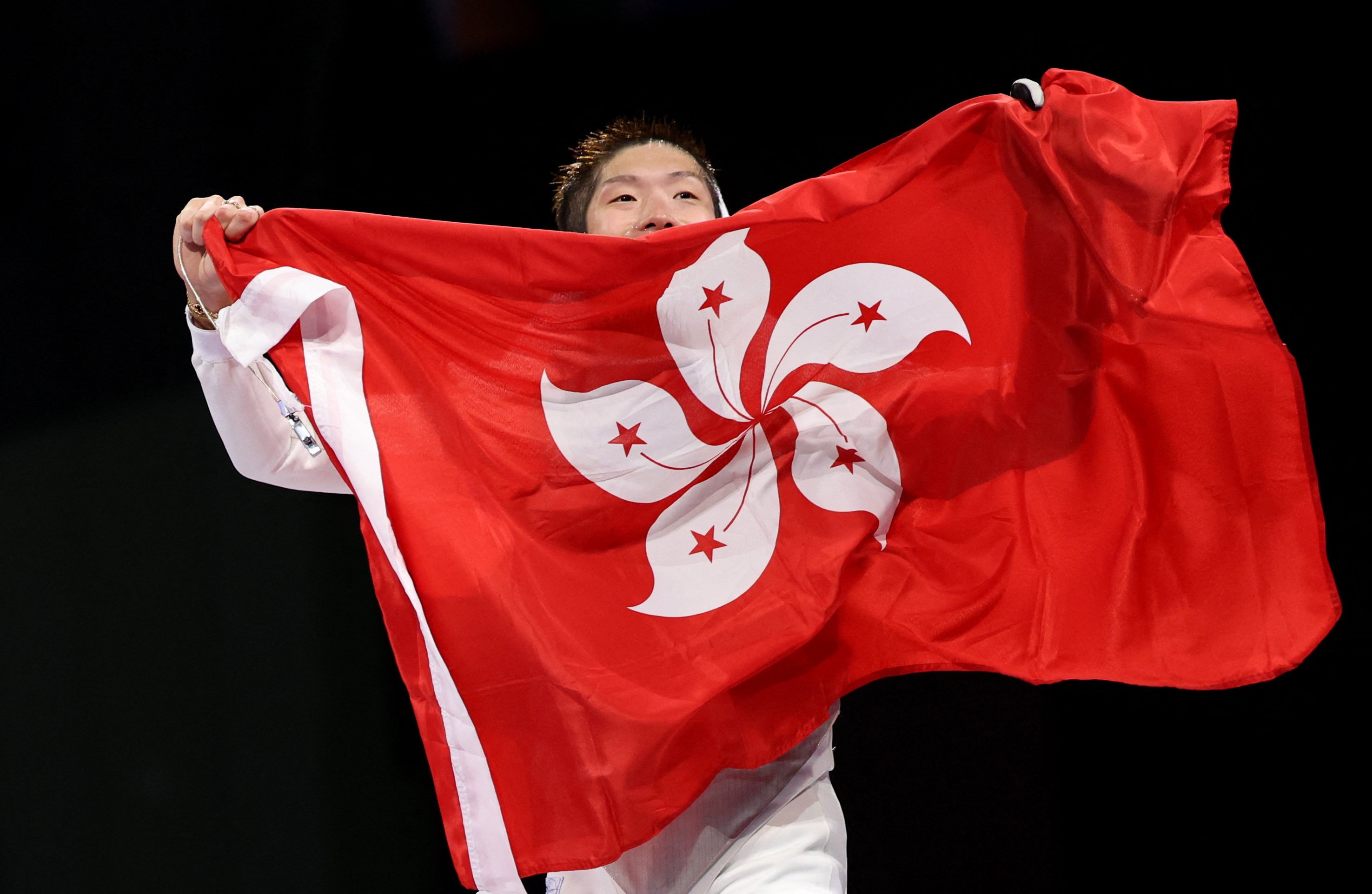 Cheung Ka-long’s ‘Hong Kong spirit’ praised by social media users in mainland China after gold medal success at Paris Olympic Games. Photo: Reuters