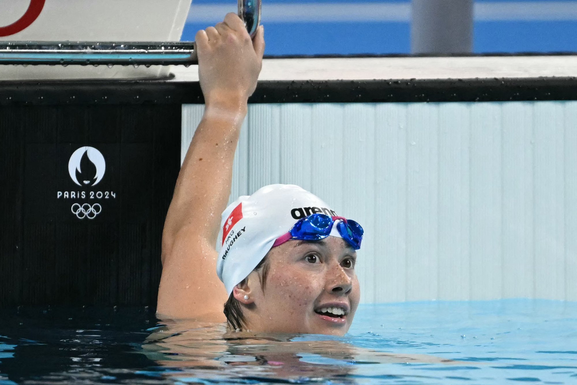 Hong Kong’s Siobhan Haughey takes bronze in the 200m freestyle. Photo: AFP