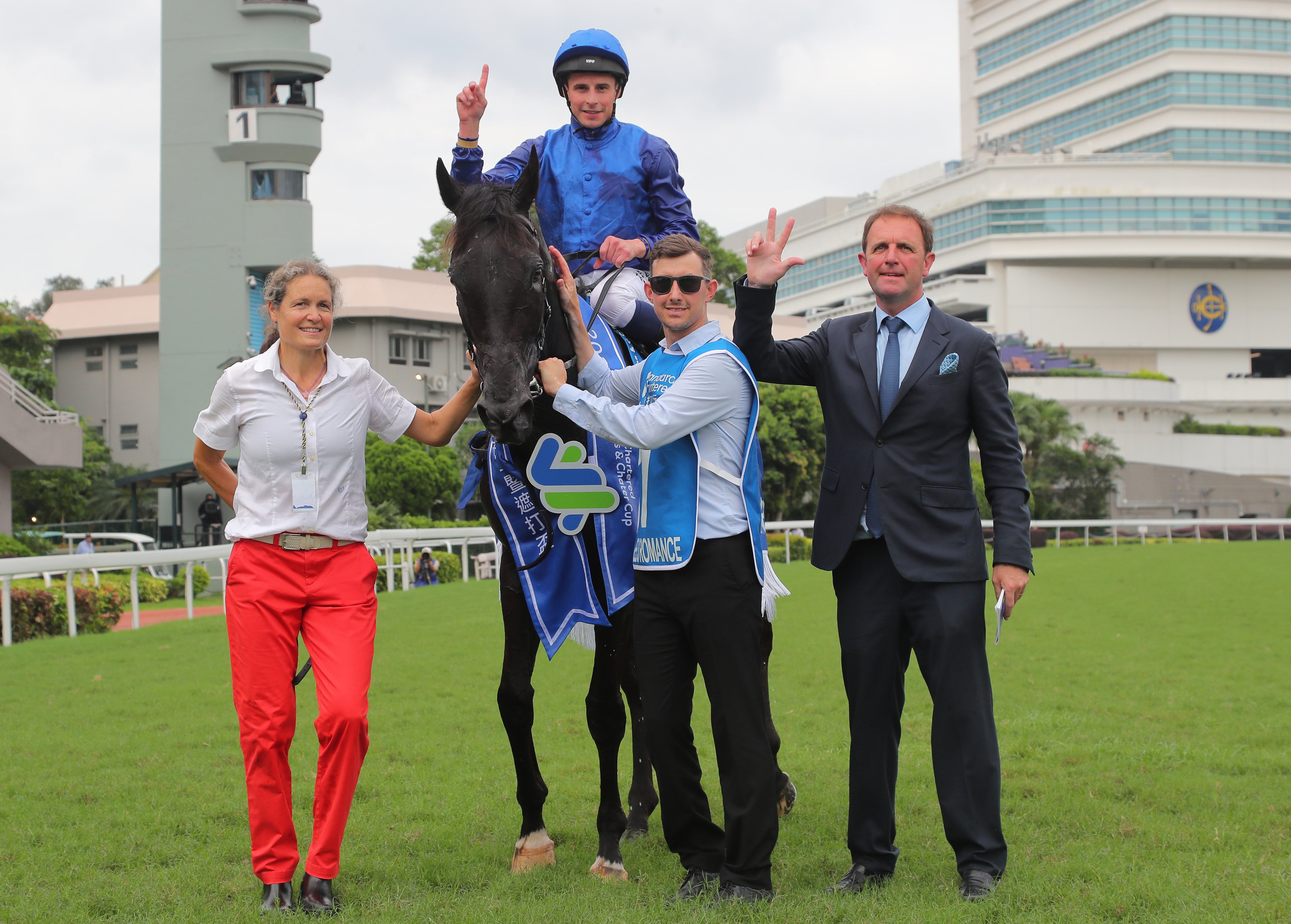 Charlie Appleby (right) is keen to bring Rebel’s Romance back to Hong Kong. Photo: Kenneth Chan