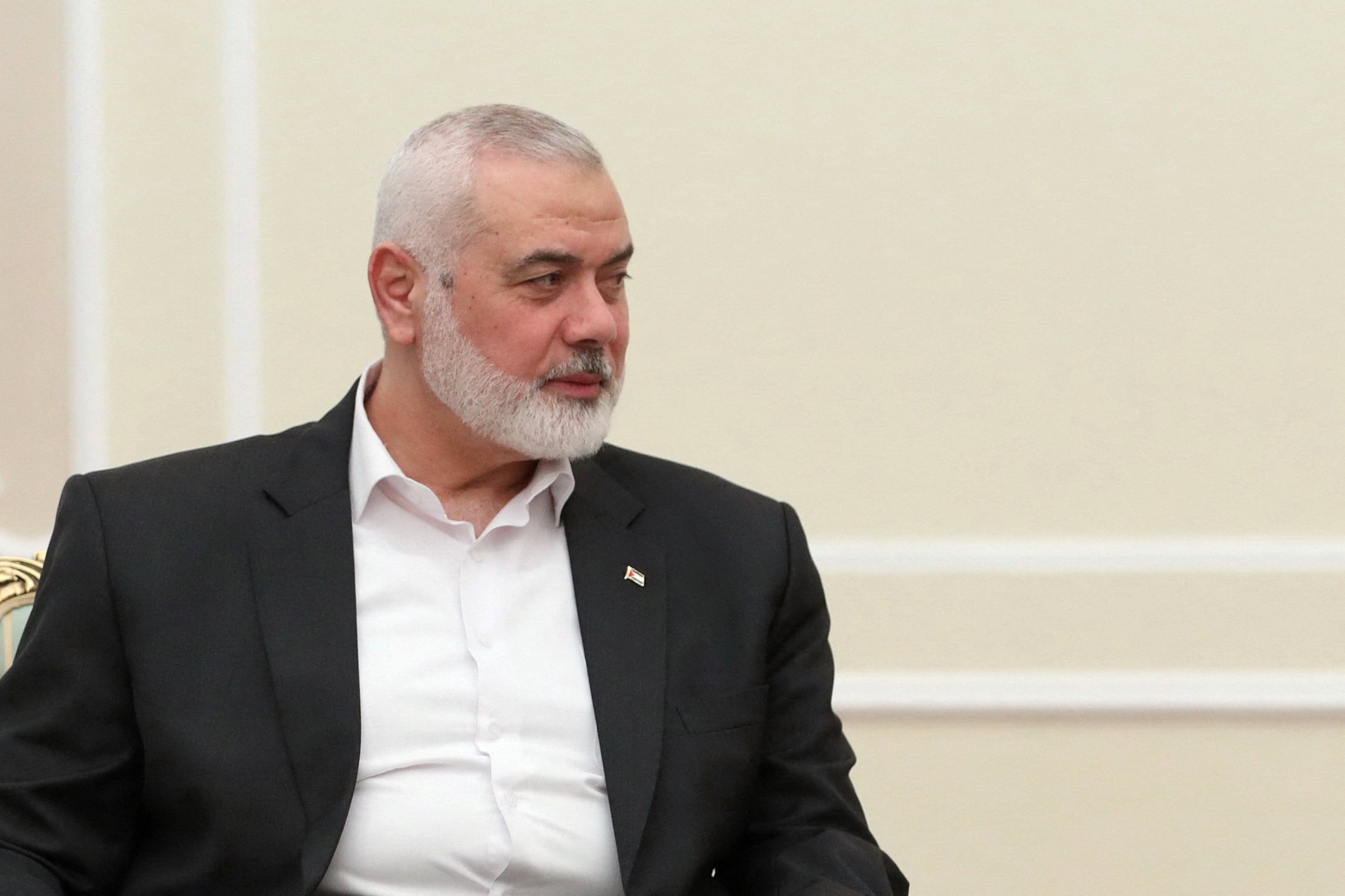 Palestinian group Hamas’ top leader Ismail Haniyeh met Iranian President Masoud Pezeshkian in Tehran on July 30. Photo: Handout via Reuters