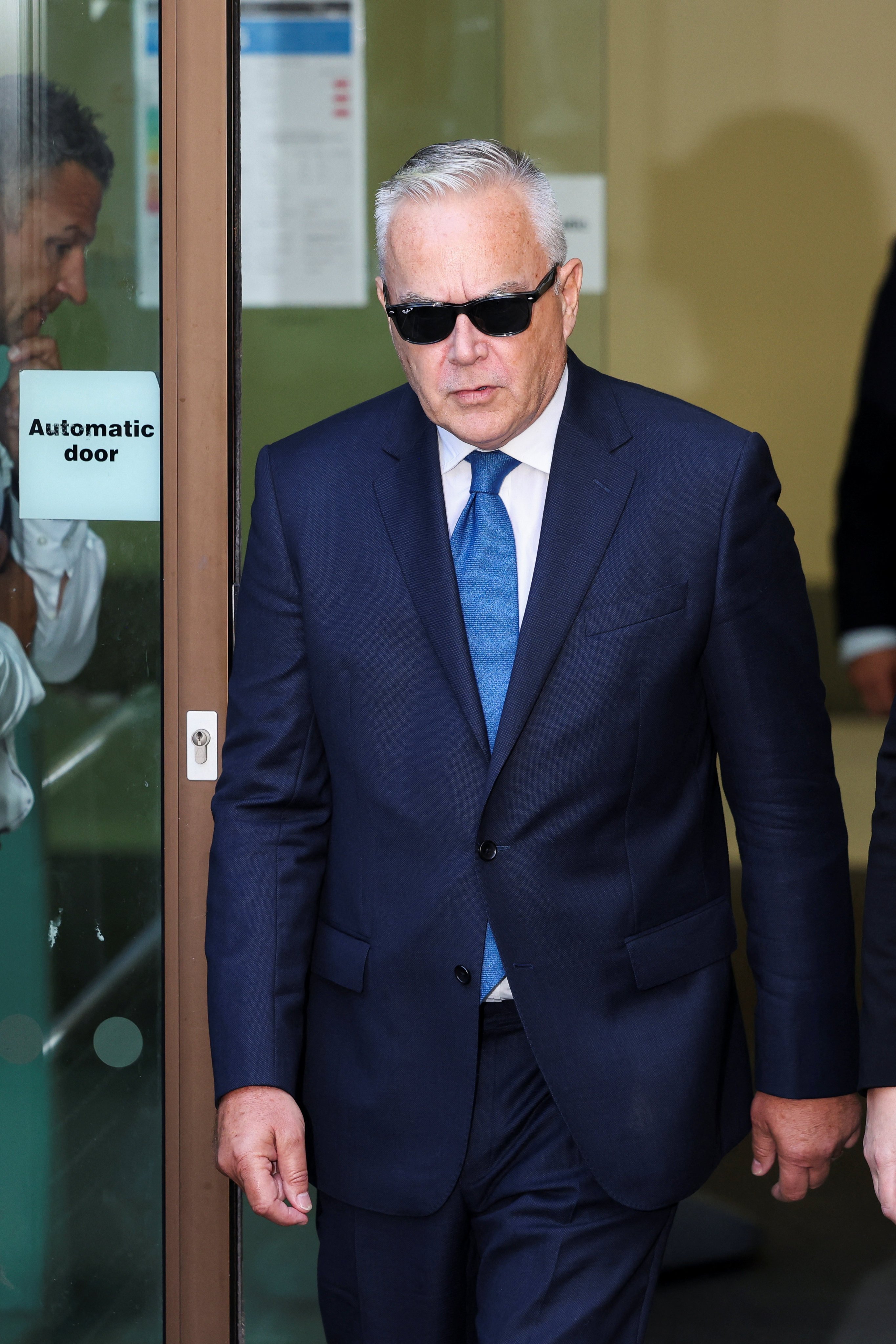 Former BBC news presenter Huw Edwards outside Westminster Magistrates’ Court in London, UK on Wednesday. Photo: Reuters