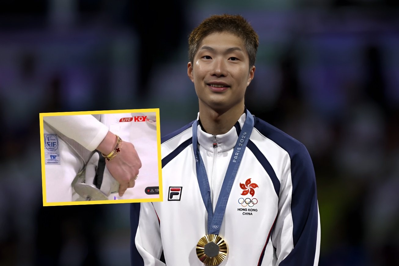 Cheung Ka-long’s bling around his neck is accompanied by that on his wrist. Photo: SCMP