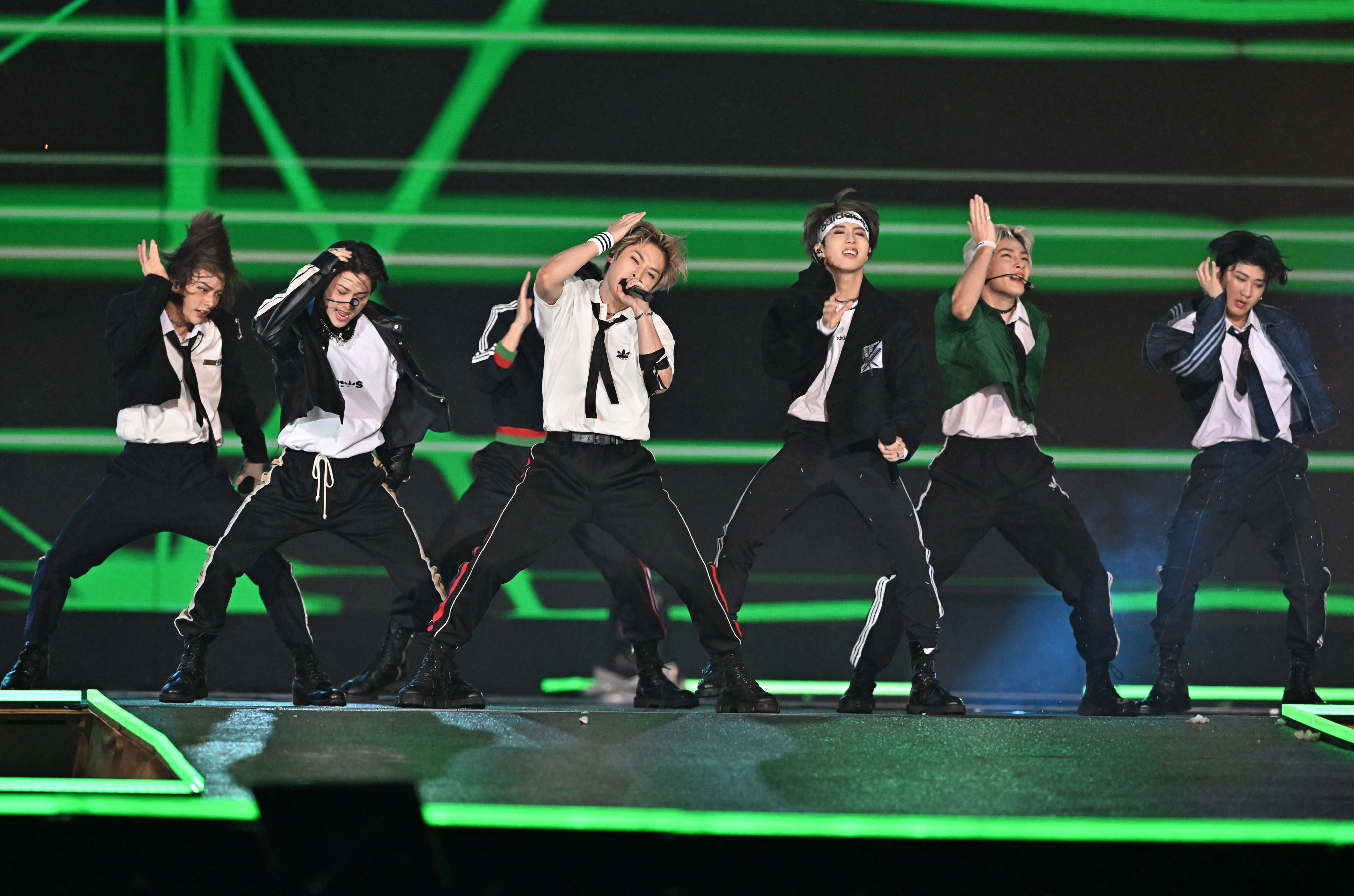 South Korean K-pop group Stray Kids onstage at Seoul Festa 2022 in Seoul, Korea. Photo: AFP