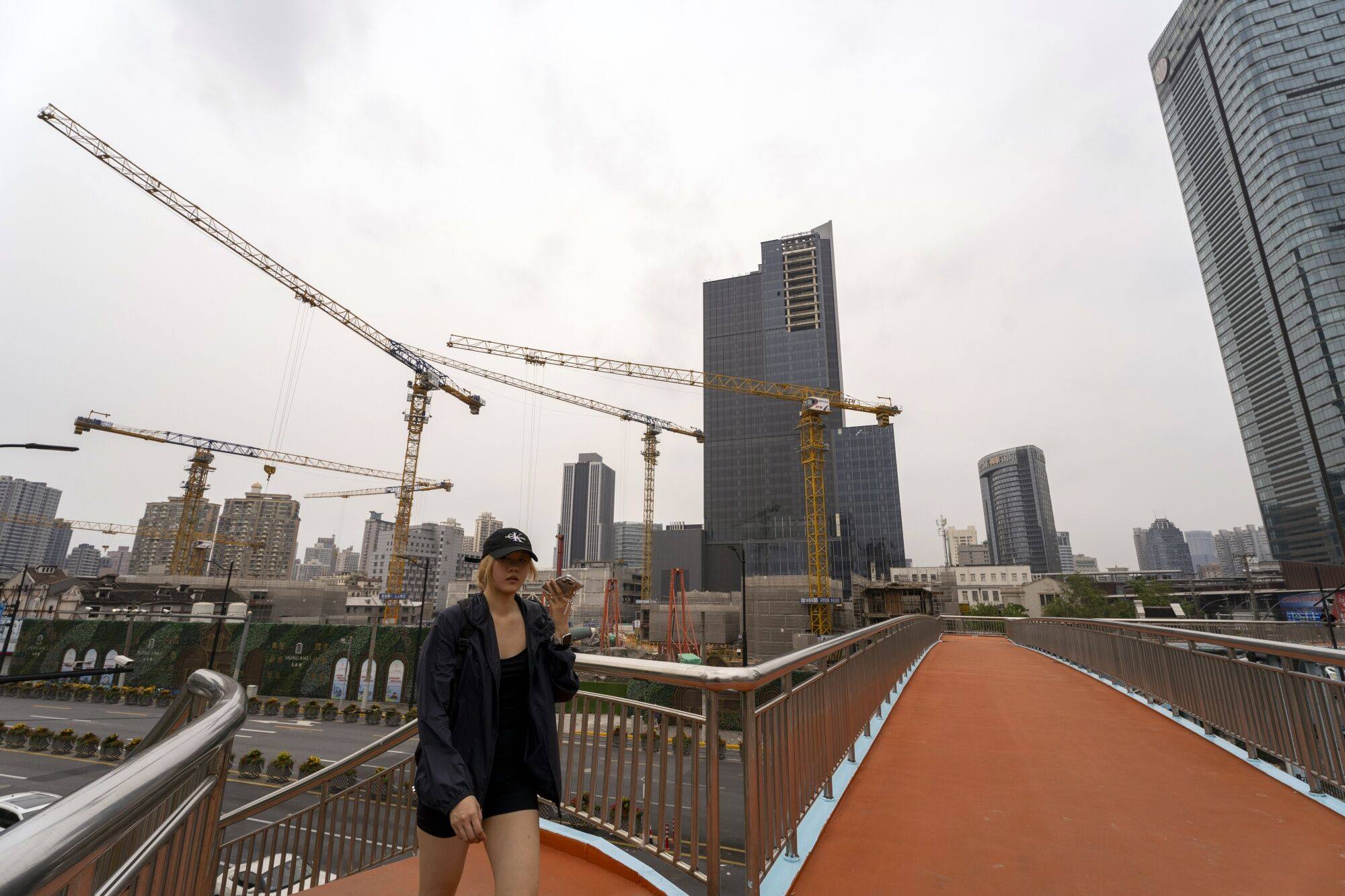 Residential buildings under construction in Shanghai on June 24, 2024. Photo: Bloomberg