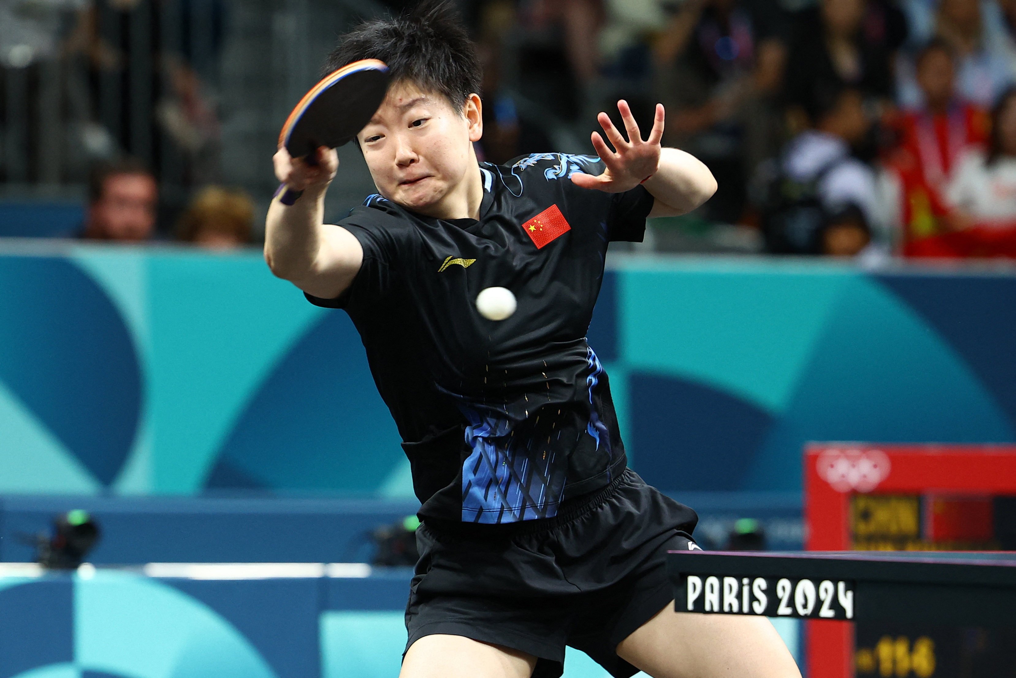 Sun Yingsha could become the fastest Chinese player to win a table tennis grand slam with Olympic singles gold. Photo: Reuters