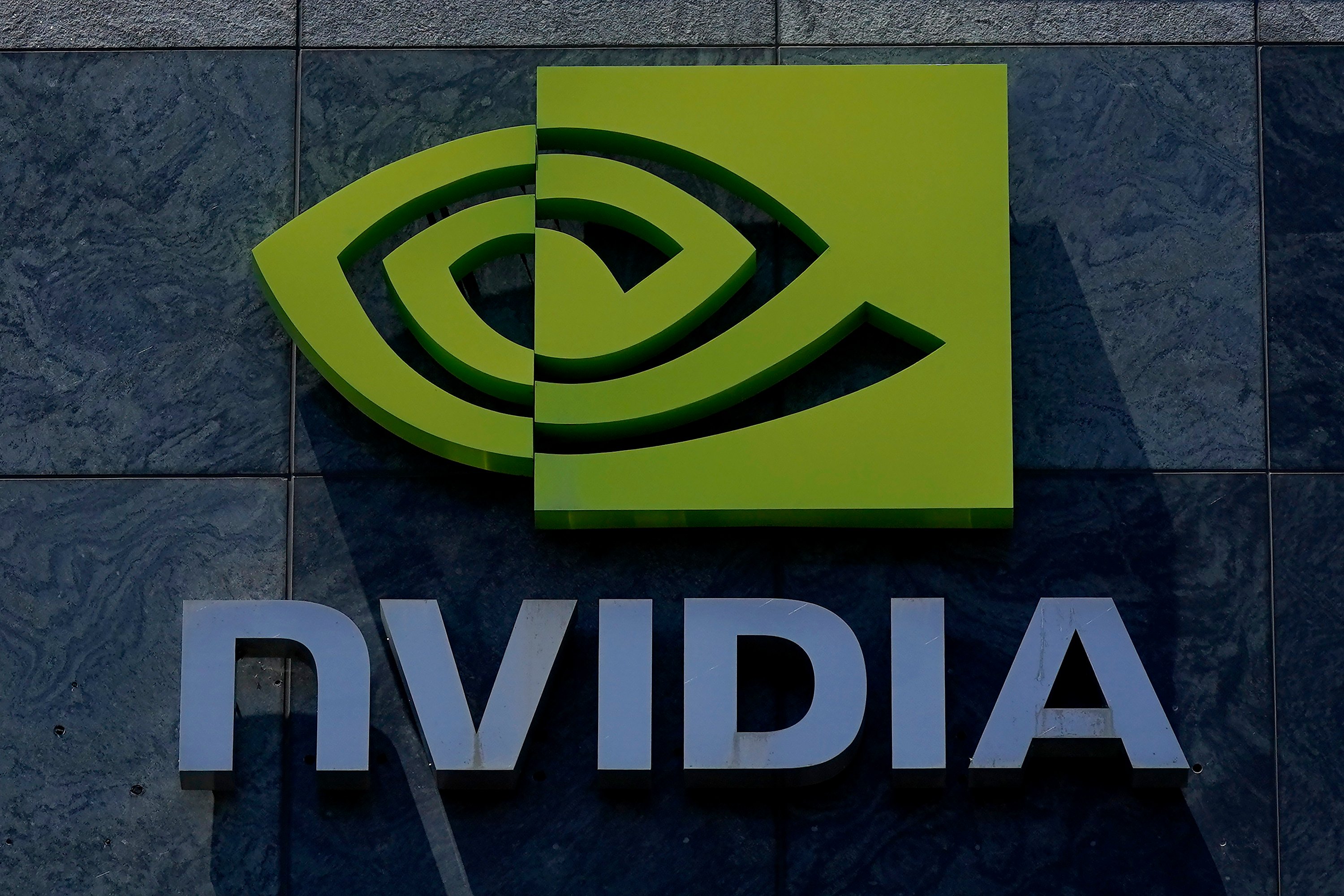 The Nvidia logo is seen on its office in Santa Clara, California, May 31, 2023. Photo: AP