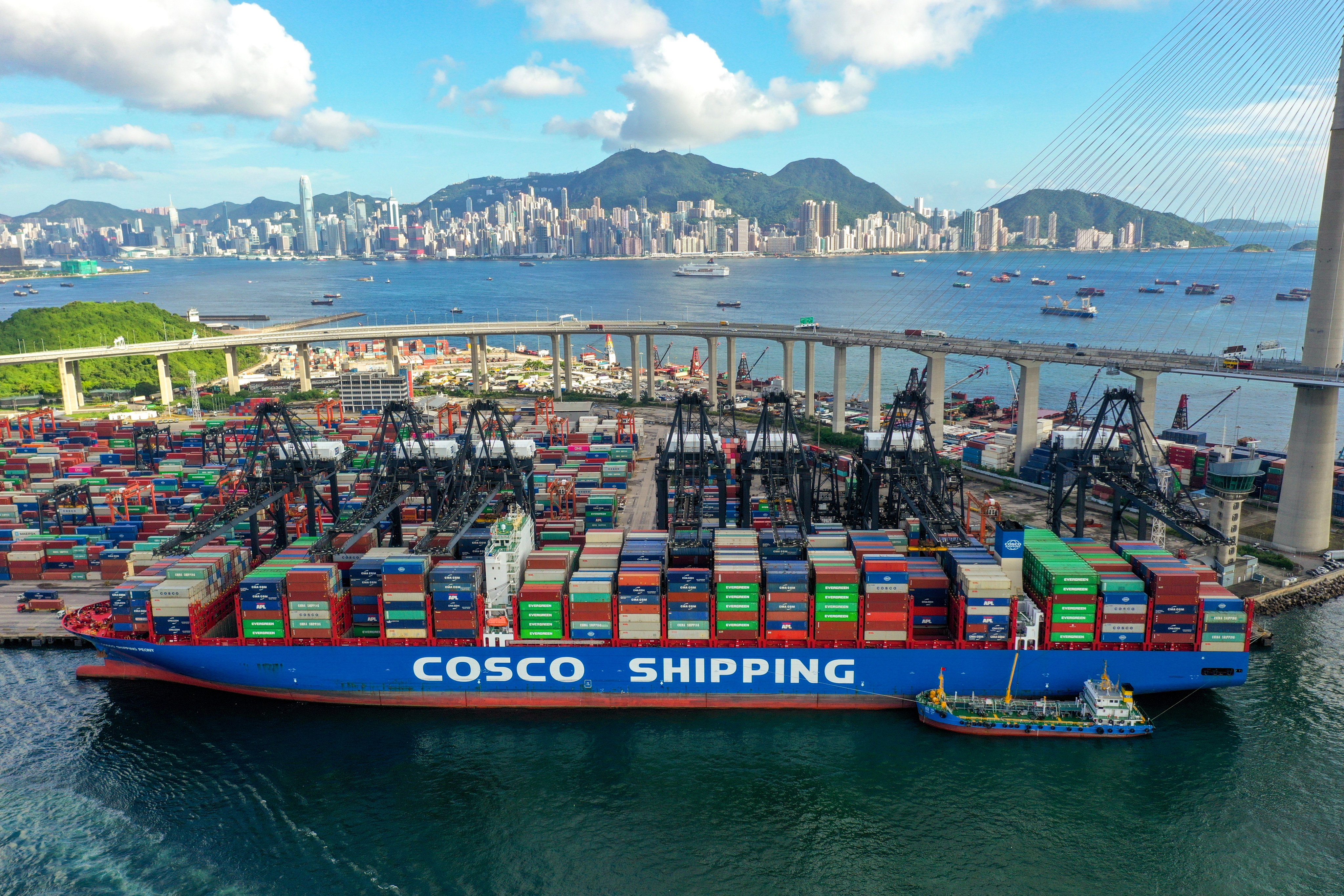 An aerial view of Kwai Tsing Container Terminals in Kwai Chung, Hong Kong, on August 13, 2020. Photo: Winson Wong