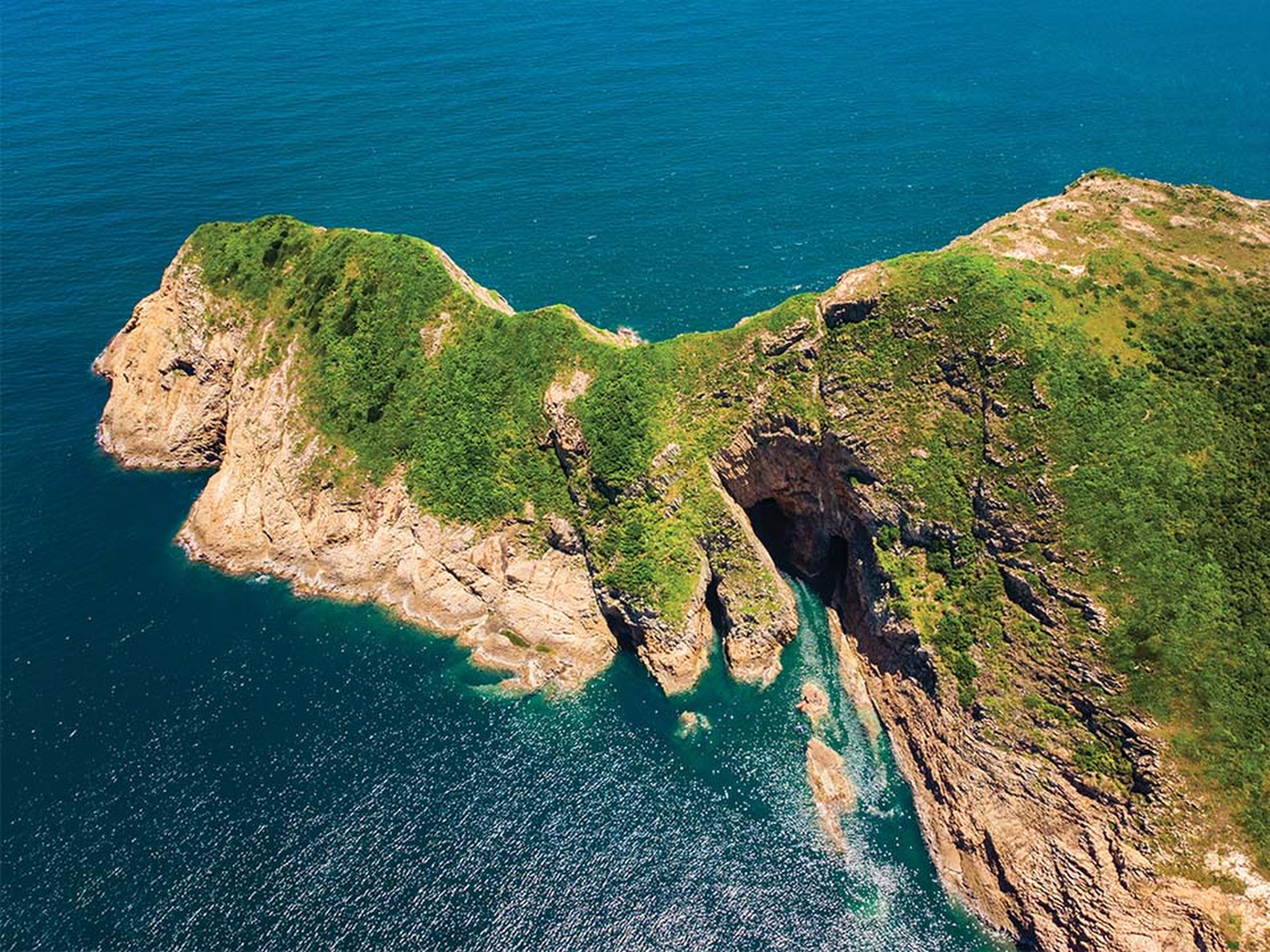 Sai Kung’s Bluff Island, where a man drowned after getting into difficulties while swimming. Photo: Handout