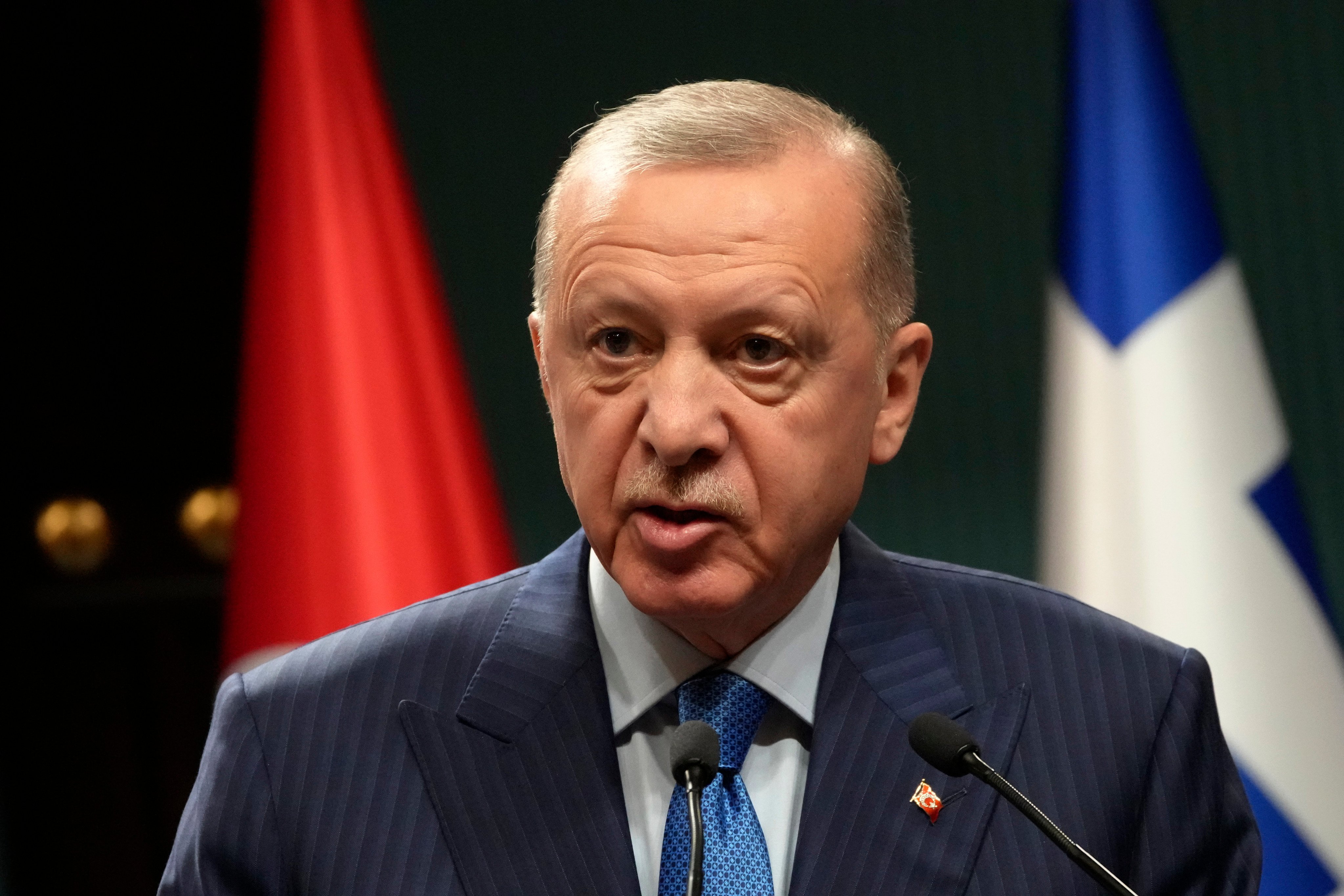 Turkish President Recep Tayyip Erdogan accused social media networks of “fascism” and censorship as his government blocked Instagram for a fourth day. Photo: AP