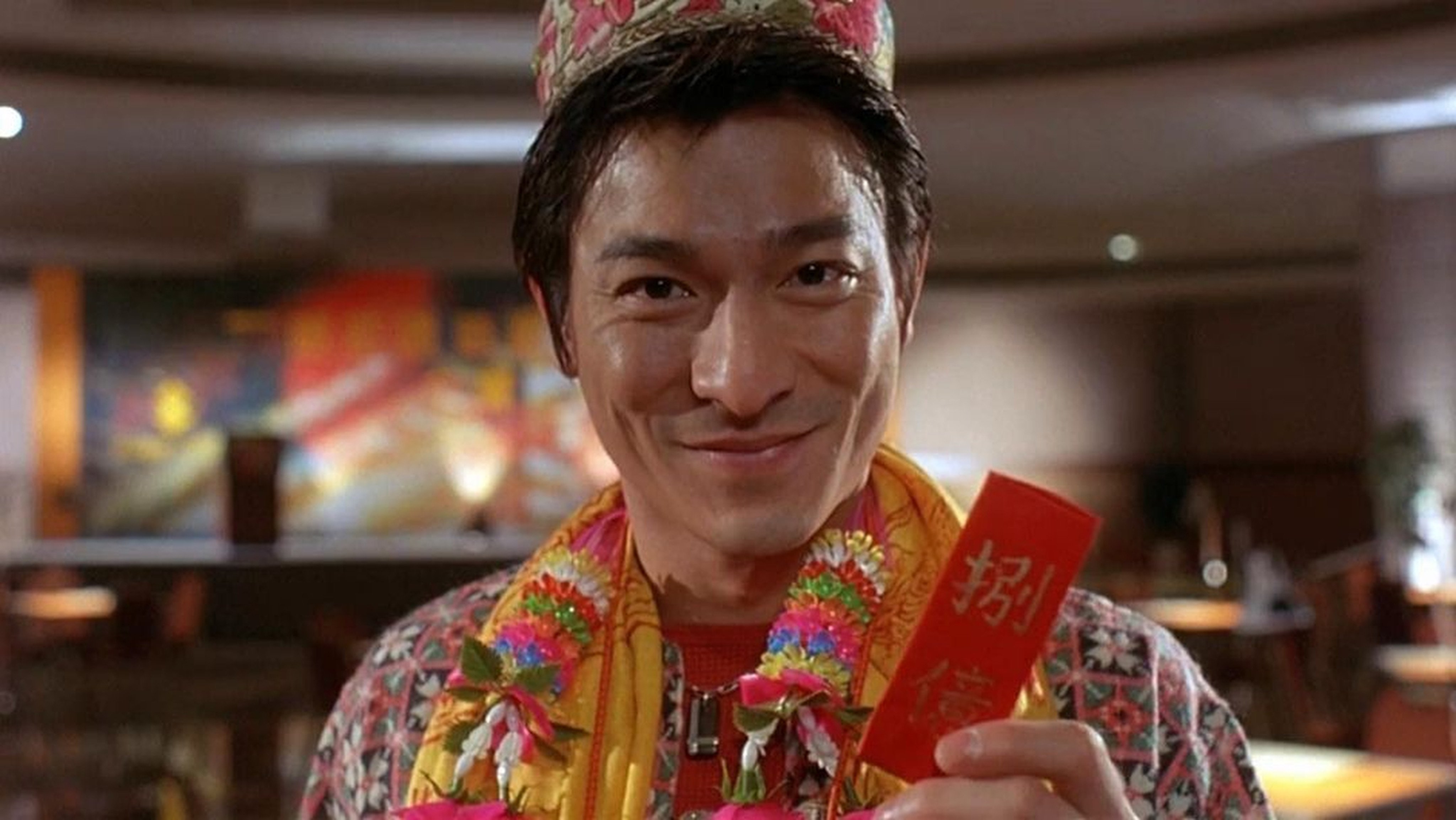 Andy Lau Tak-wah in a scene from the film Fat Choi Spirit. Actors in a death scene are given red envelopes contaning money to dispel bad luck. Photo: China Star Entertainment Group