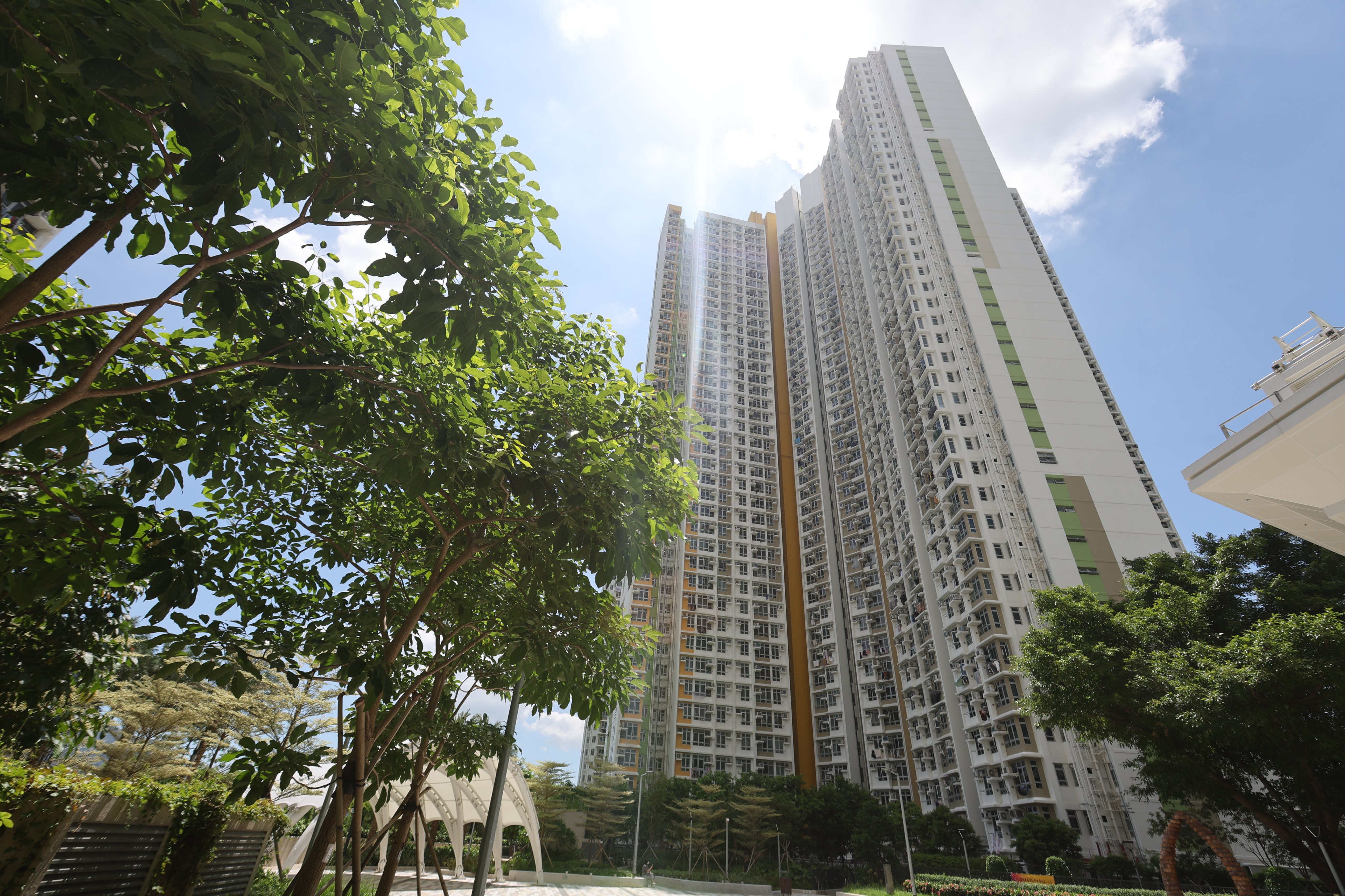 Queen’s Hill Estate in Fanling on August 03. About 5,000 Hong Kong public flats have been taken back in the past two years from well-off tenants, including those whose luxury cars exposed their financial situation and 12 others owning properties across the border, authorities have revealed. Photo: Edmond So