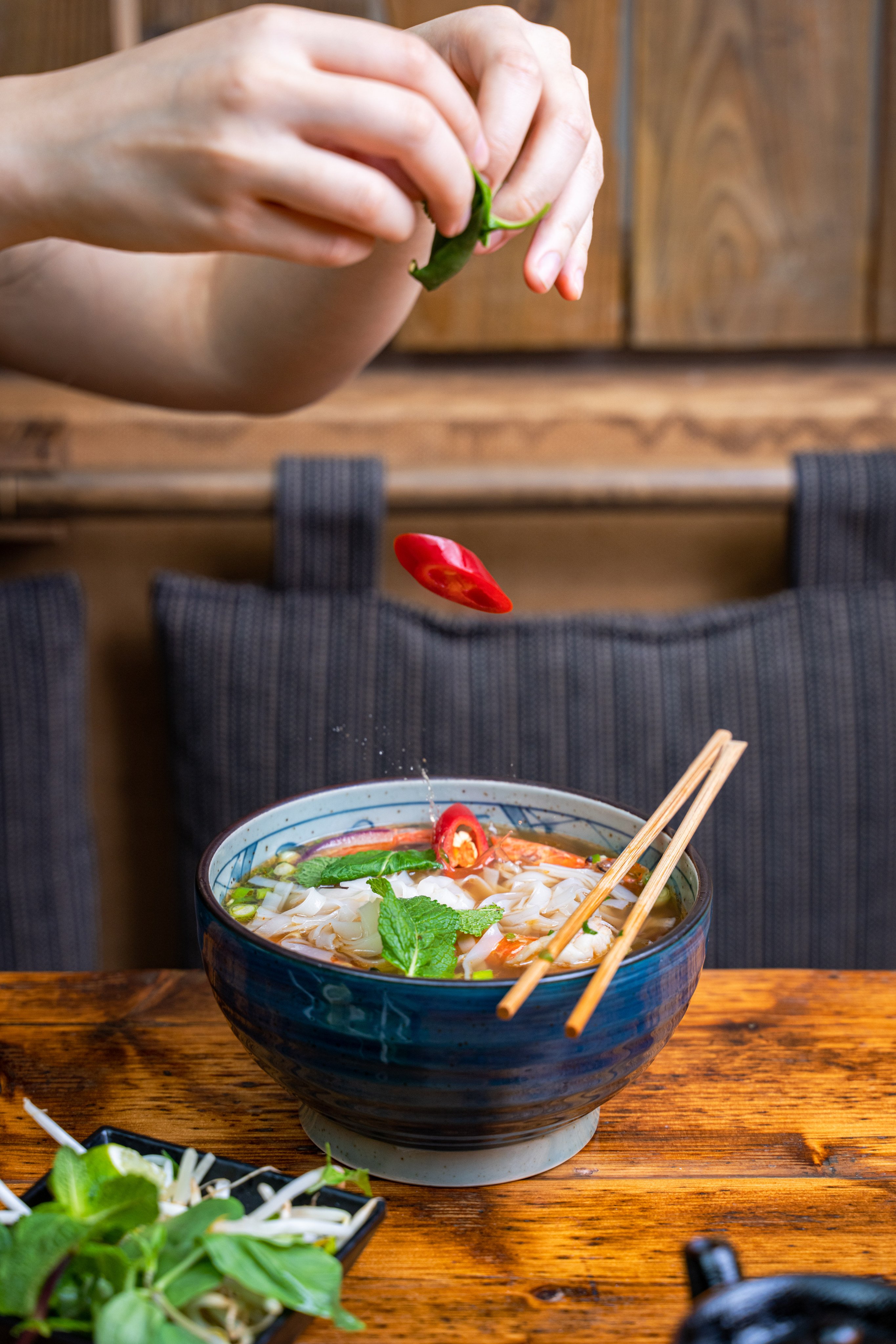 Pho from Viet Food, in Wardour Street, Chinatown, London. Photo: Koray