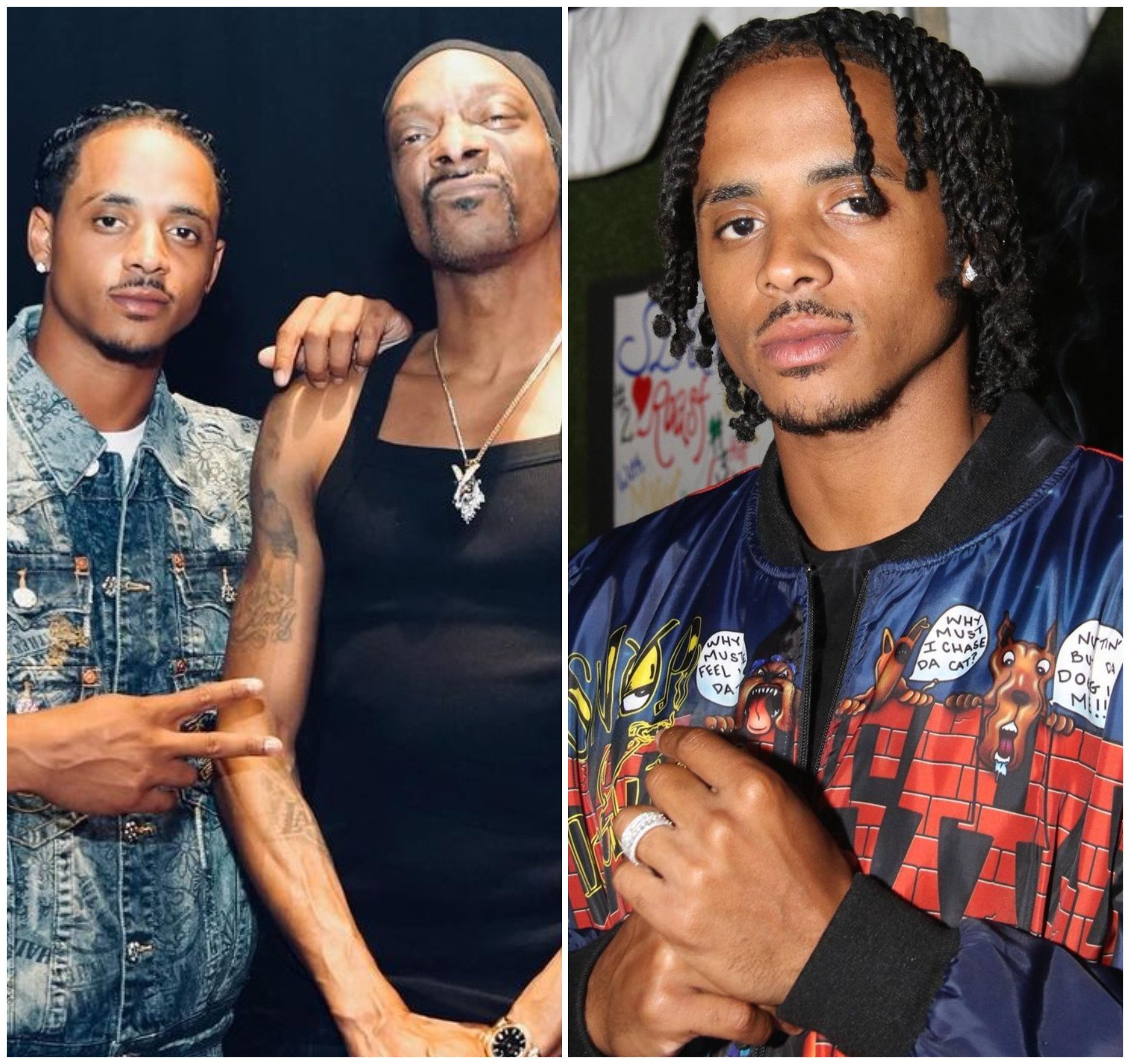 Snoop Dogg and his 27-year-old son, Cordell Broadus. Photos: @cbroadus/Instagram