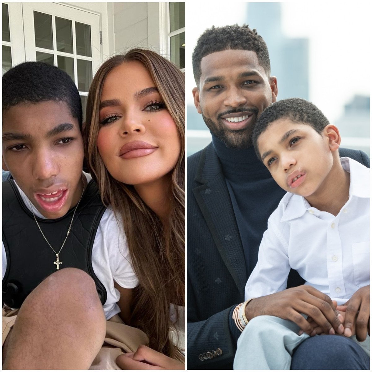 Who is Tristan Thompson’s brother Amari, who’s still close with Tristan’s ex Khloé Kardashian? Photos: @khloekardashian/Instagram, Amari Thompson Fund/Facebook