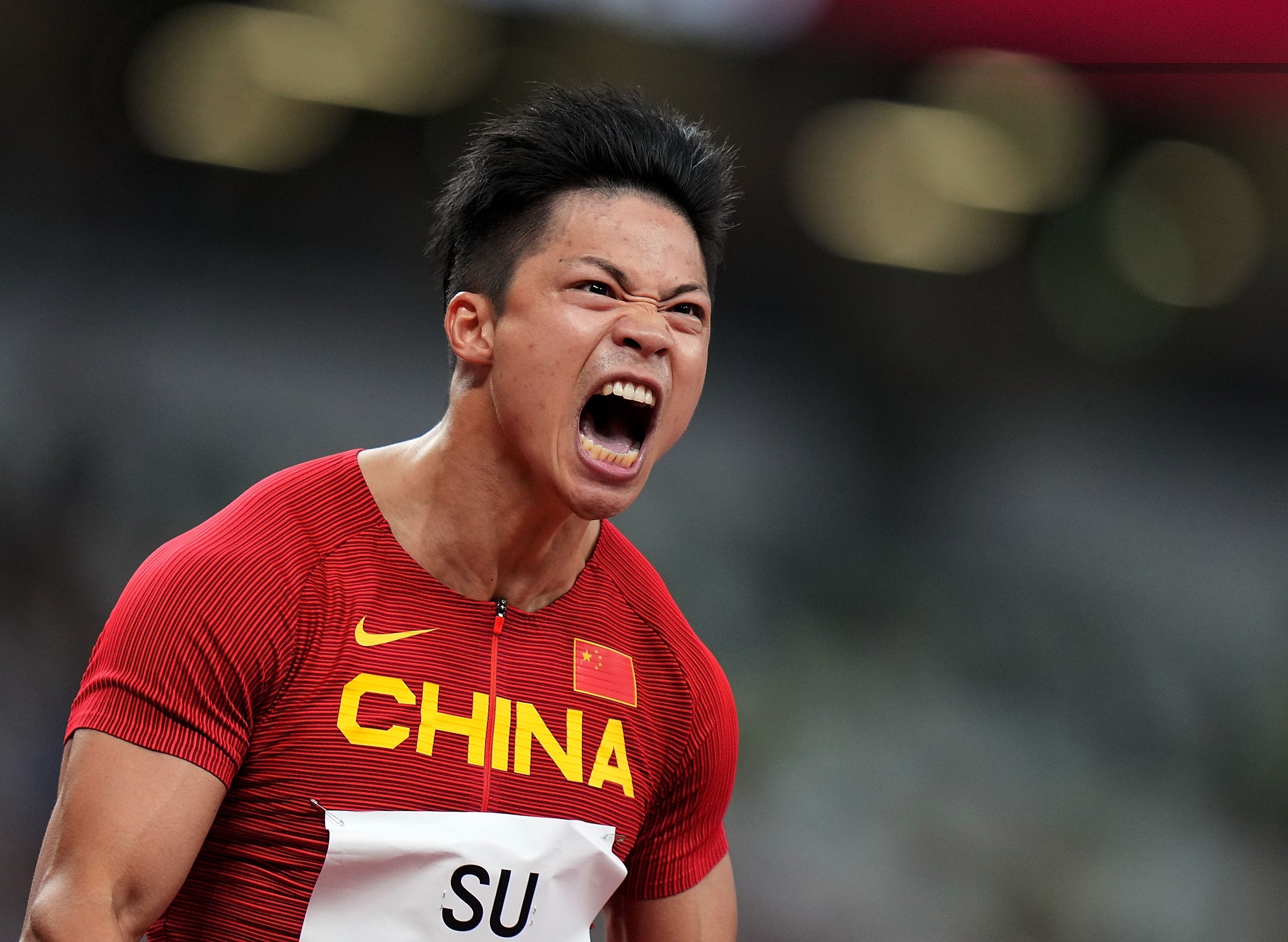 China’s Su Bingtian made history in Tokyo when he became the first sprinter of non-African descent to enter the Olympics 100m finals since 1980. Photo: Xinhua