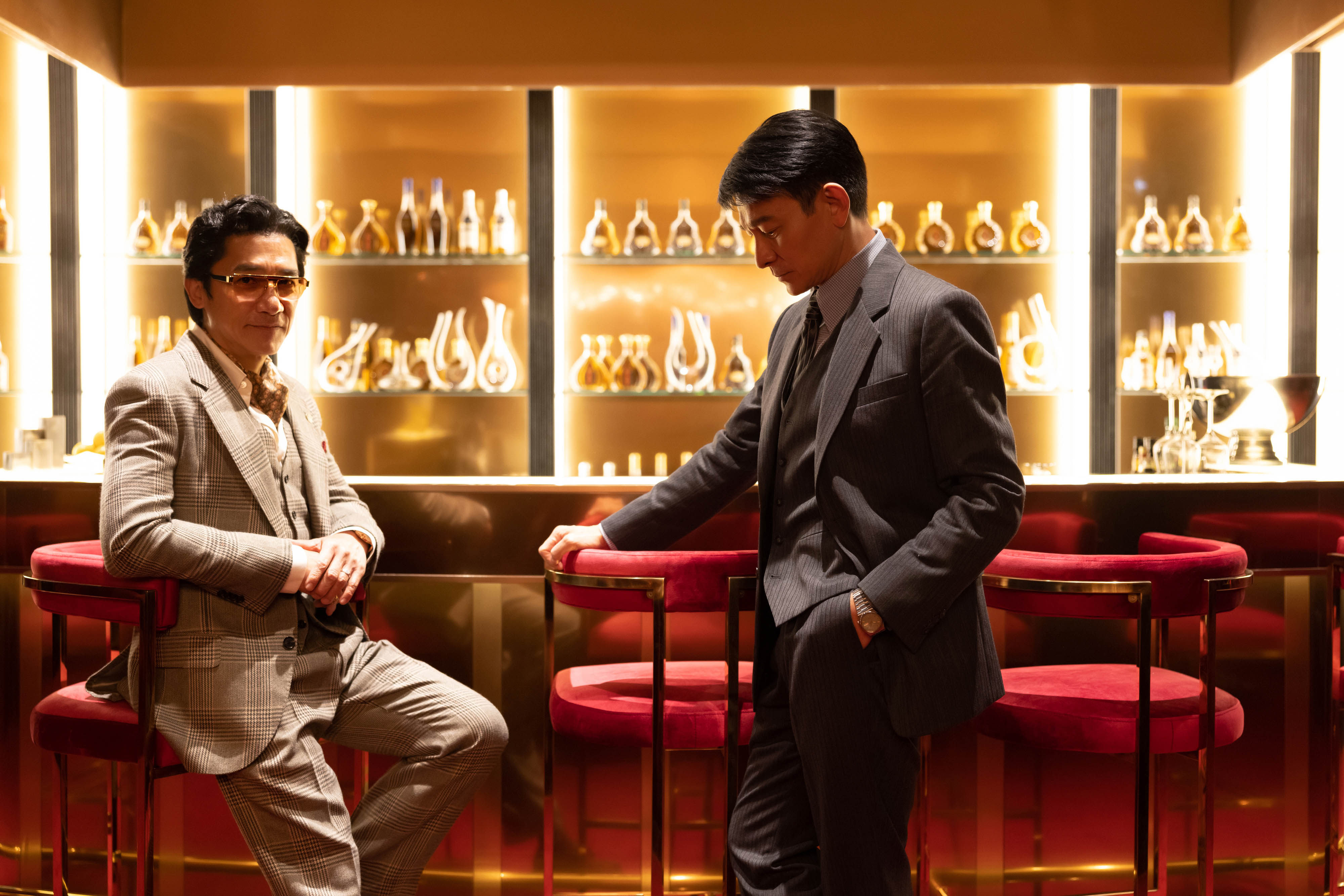 Tony Leung (left) and Andy Lau in a still from “The Goldfinger”. Photo: Emperor Motion Pictures