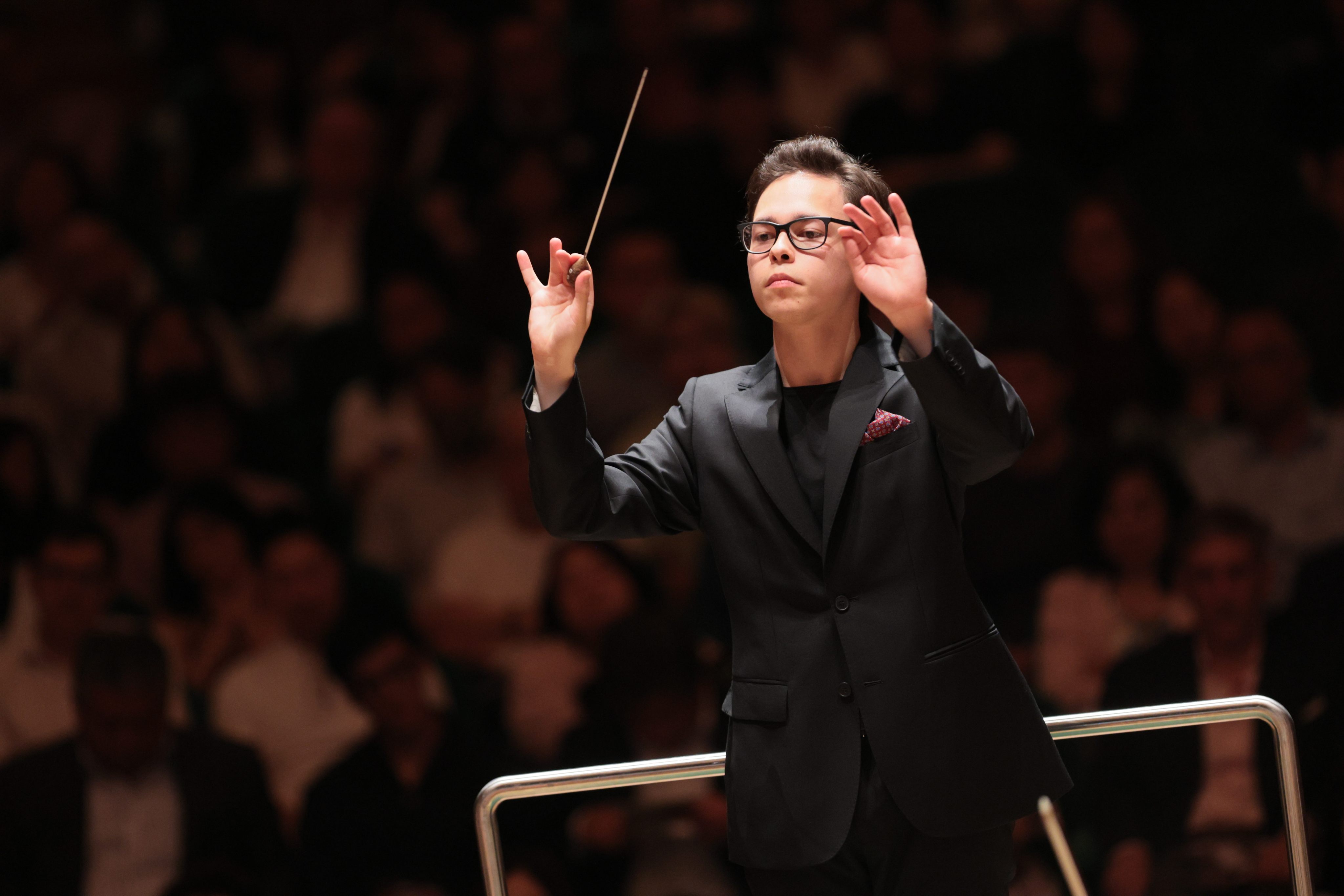 Tarmo Peltokoski conducts the 2023-24 season finale of the Hong Kong Philharmonic Orchestra. The 24-year-old Finn’s return is one of the highlights of the orchestra’s 2024-25 season, for which tickets go on public sale on Thursday August 8. Photo: Keith Hiro/HK Phil