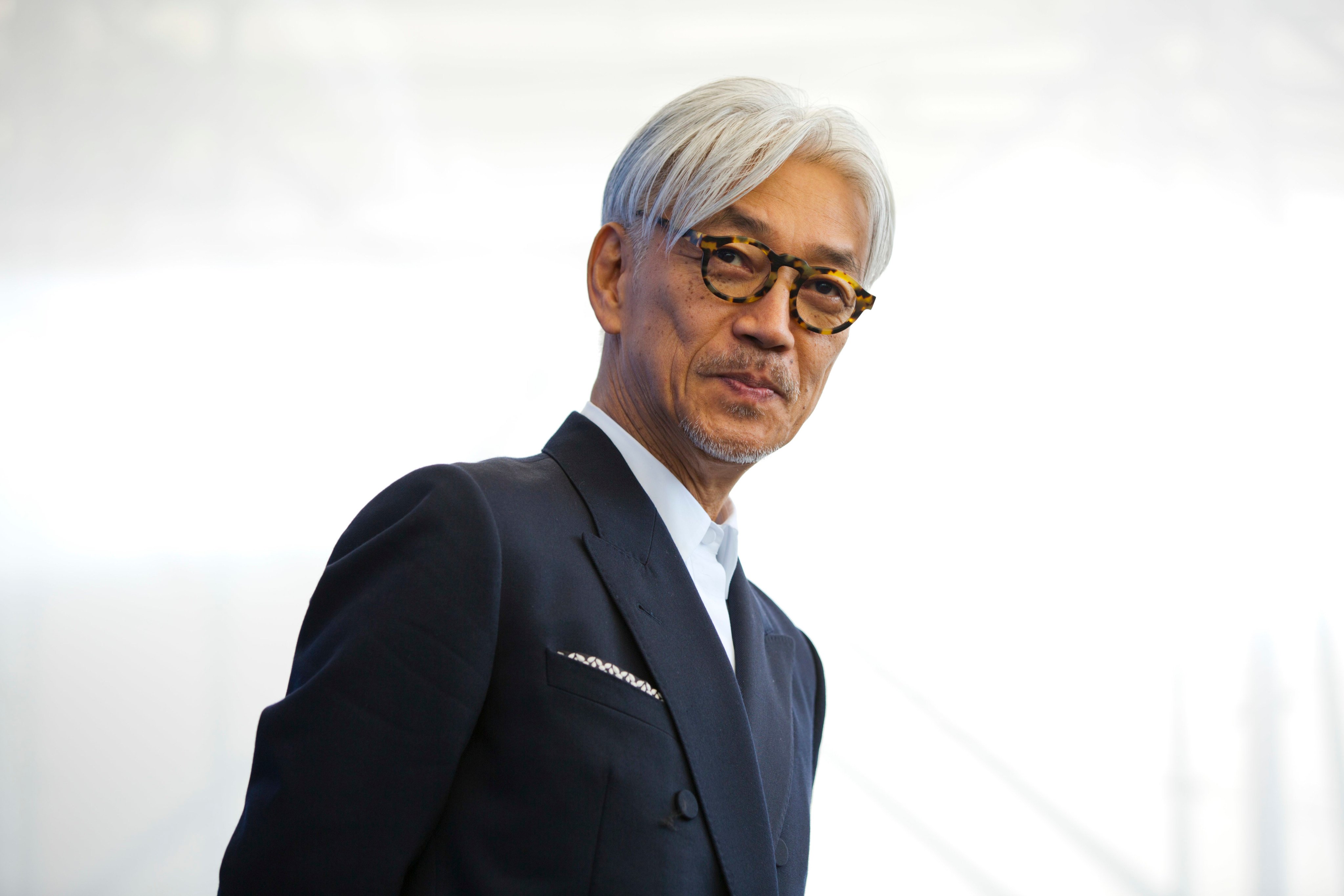 Ryuichi Sakamoto at the 74th Venice Film Festival in Italy on September 3, 2017. Photo: AP