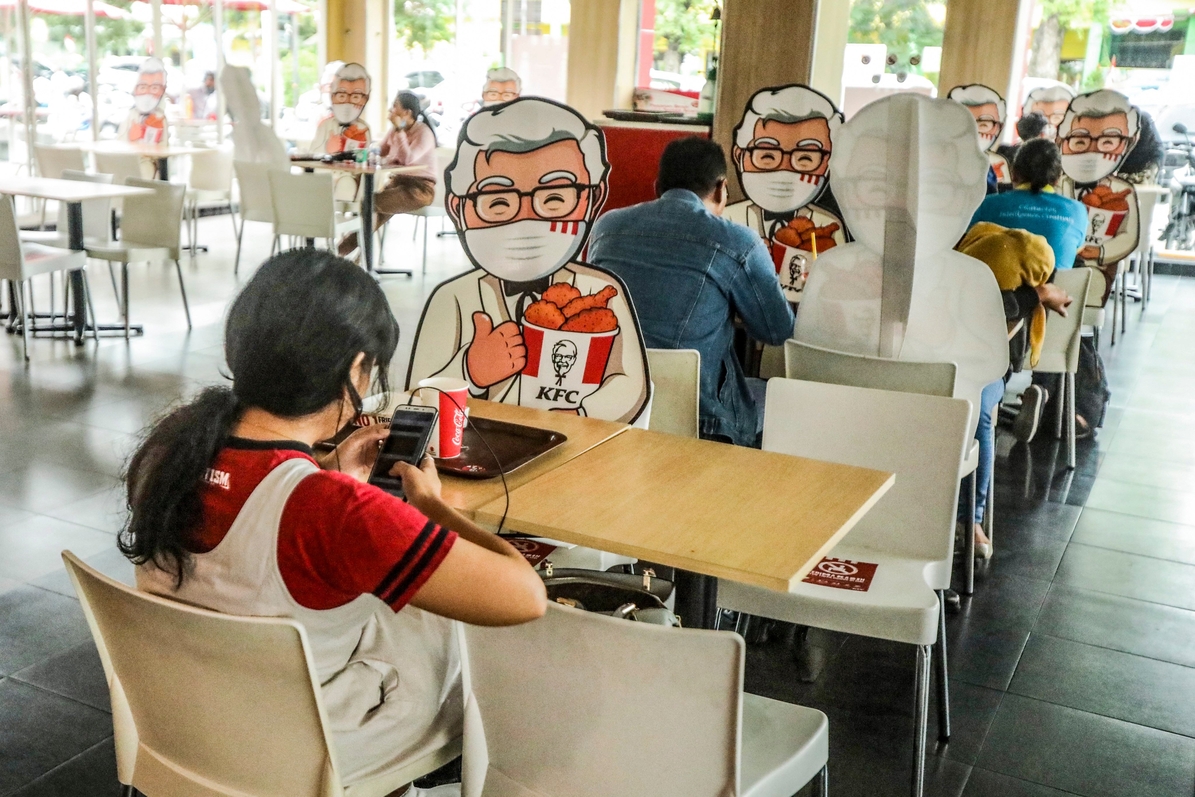 A KFC restaurant in Medan. KFC Indonesia is owned by Fast Food Indonesia. Photo: EPA-EFE